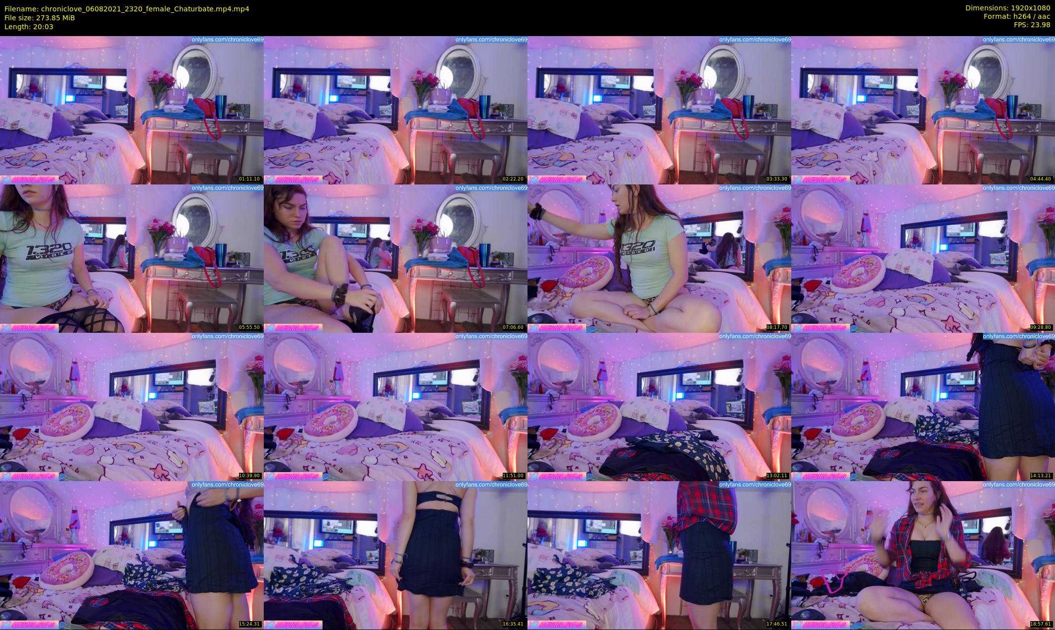 chroniclove — 21 minute Chaturbate female cam show recording, 1080p, Aug 6, 2021
