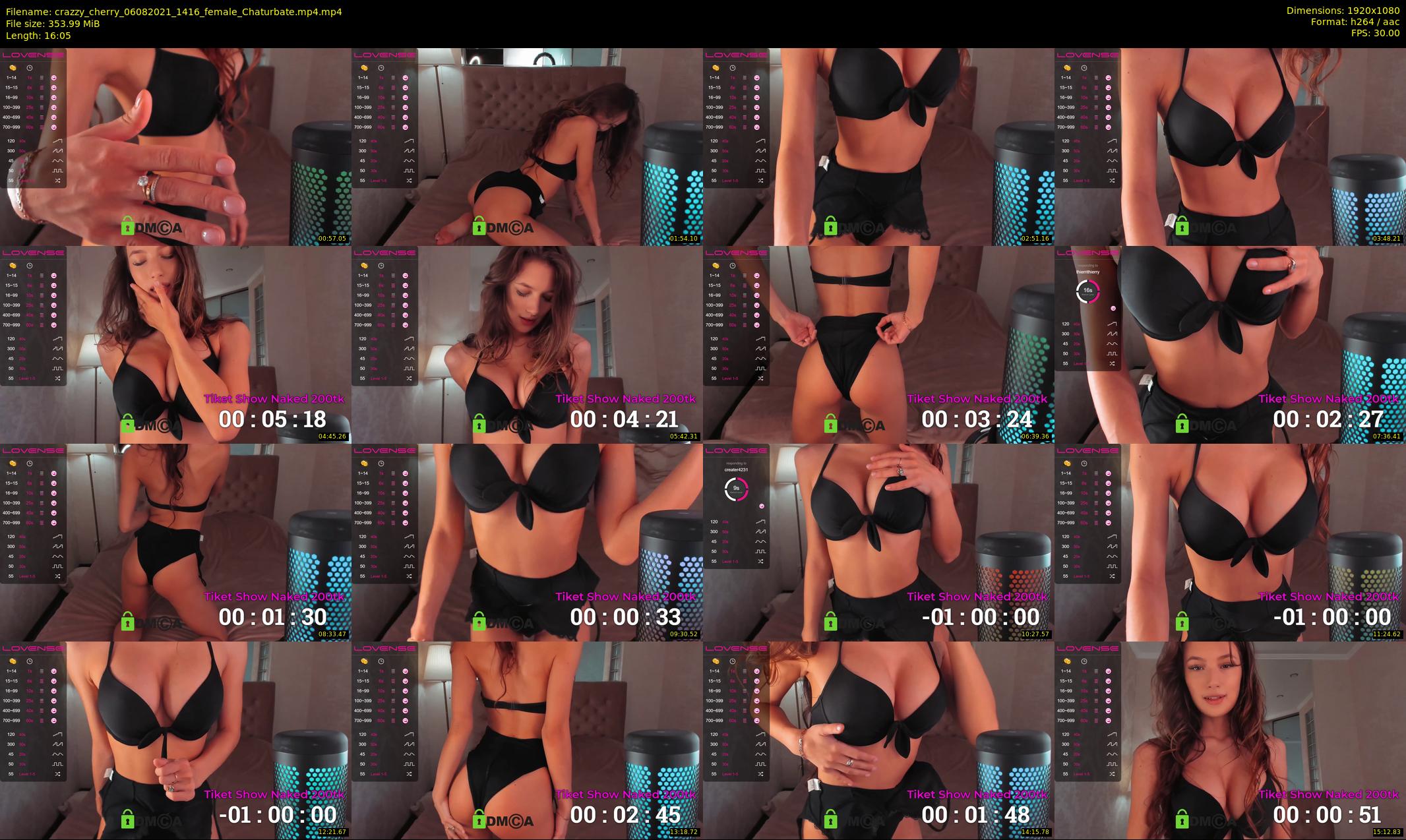crazzy_cherry — 17 minute Chaturbate female cam show recording, 1080p, Aug 6, 2021
