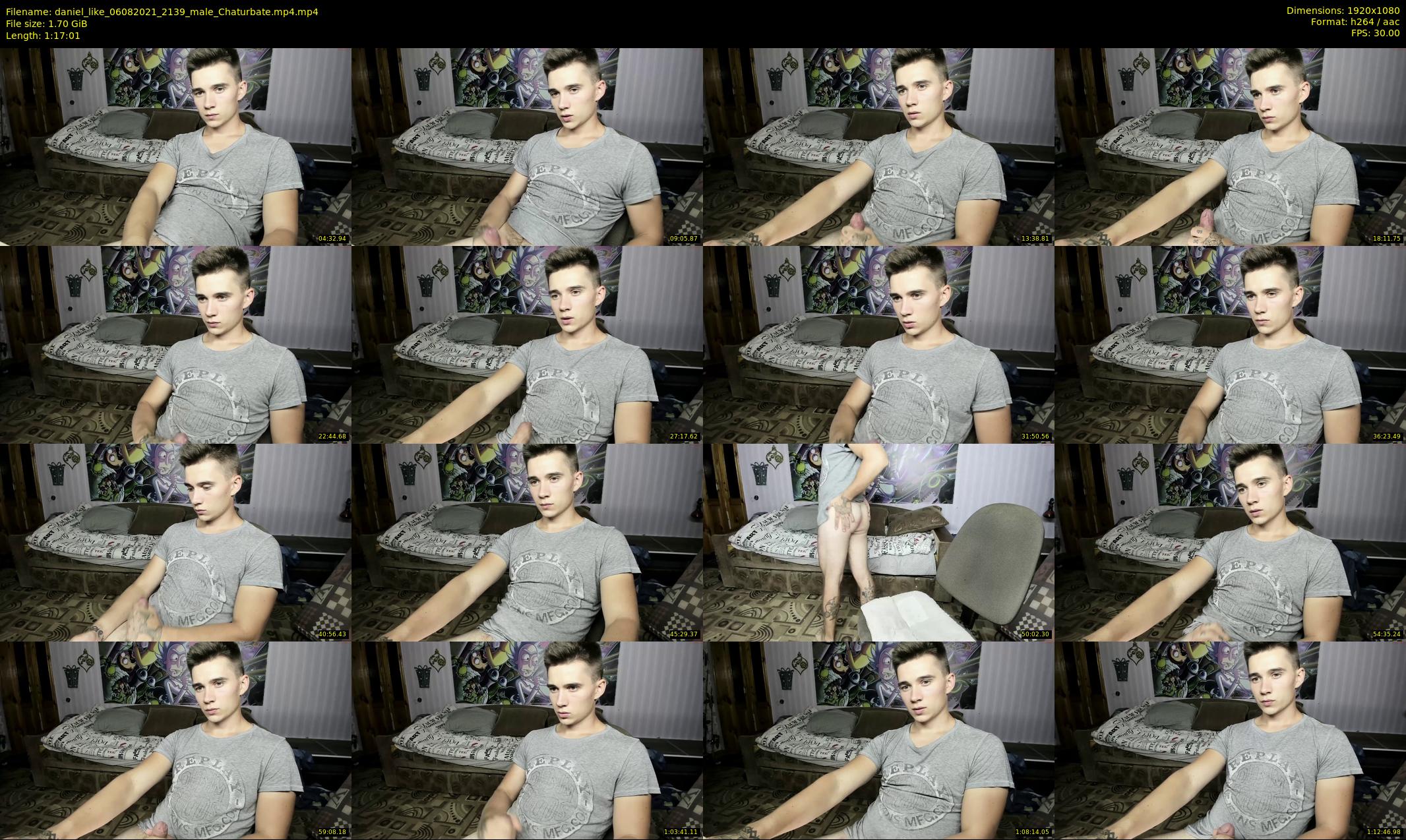 daniel_like — 78 minute Chaturbate male cam show recording, 1080p, Aug 6, 2021