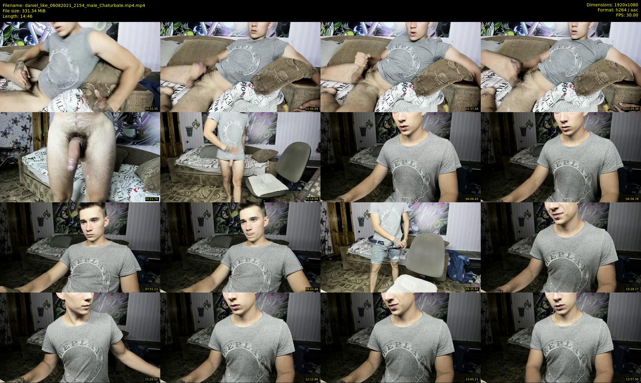 daniel_like — 15 minute Chaturbate male cam show recording, 1080p, Aug 6, 2021