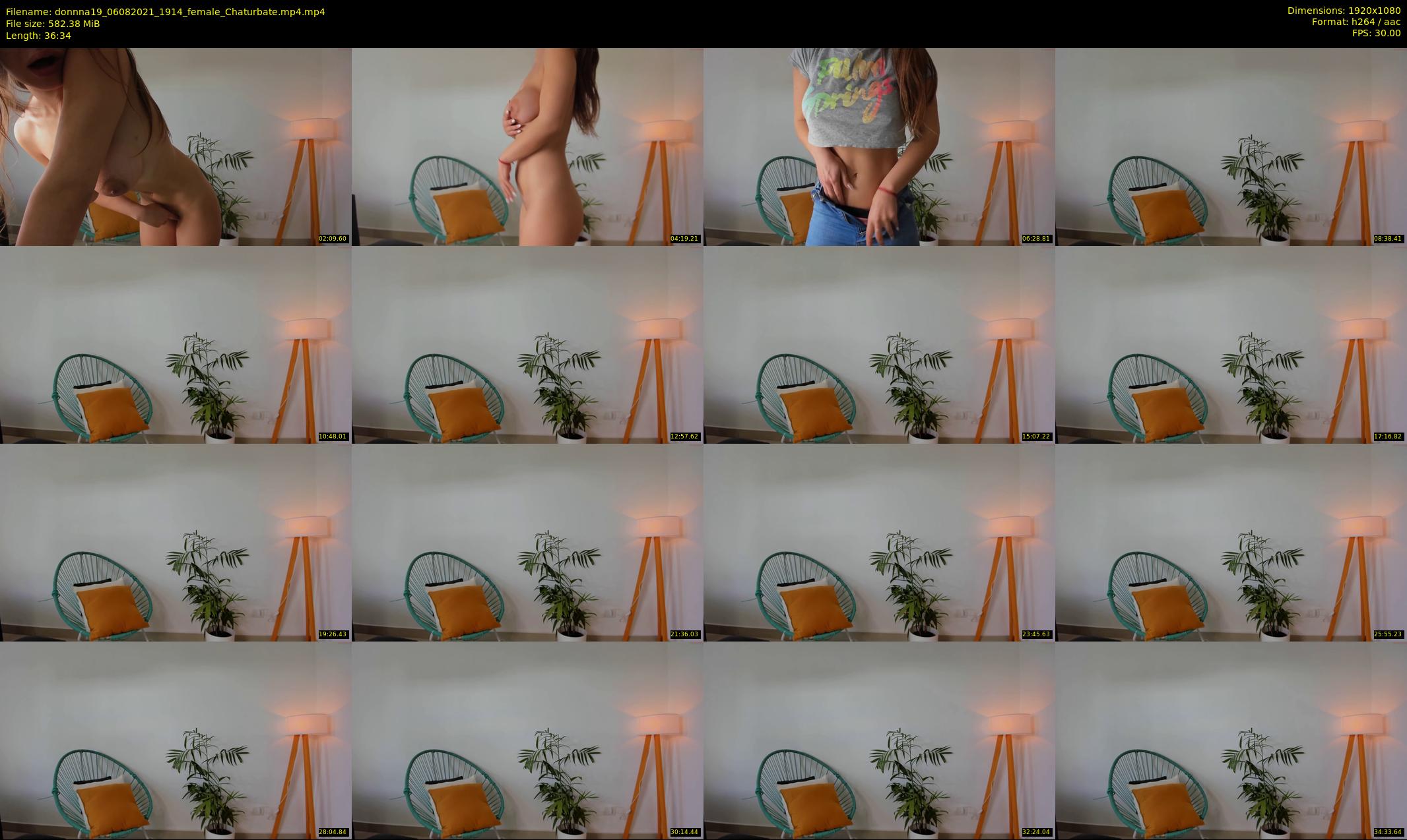 donnna19 — 37 minute Chaturbate female cam show recording, 1080p, Aug 6, 2021