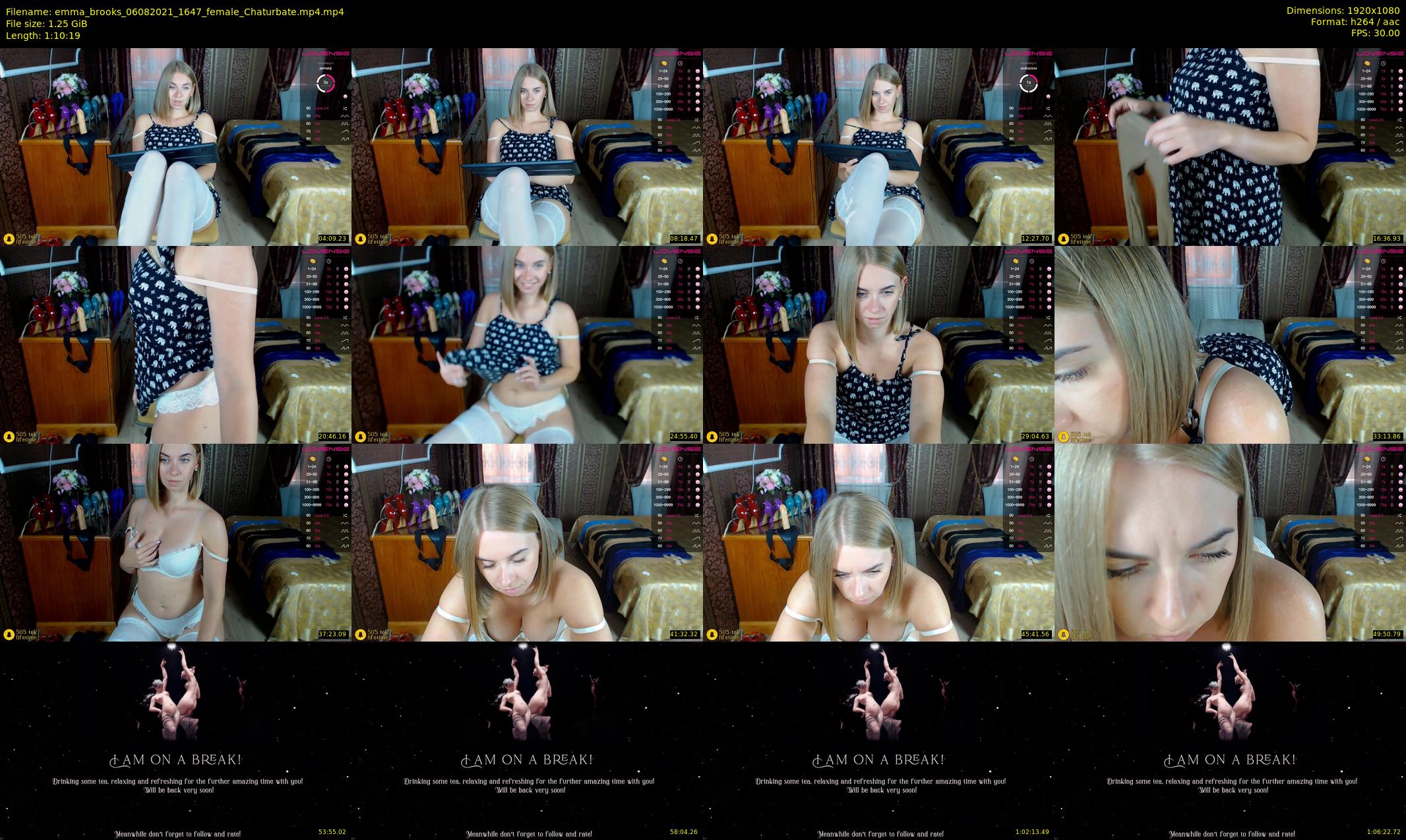 emma_brooks — 71 minute Chaturbate female cam show recording, 1080p, Aug 6, 2021