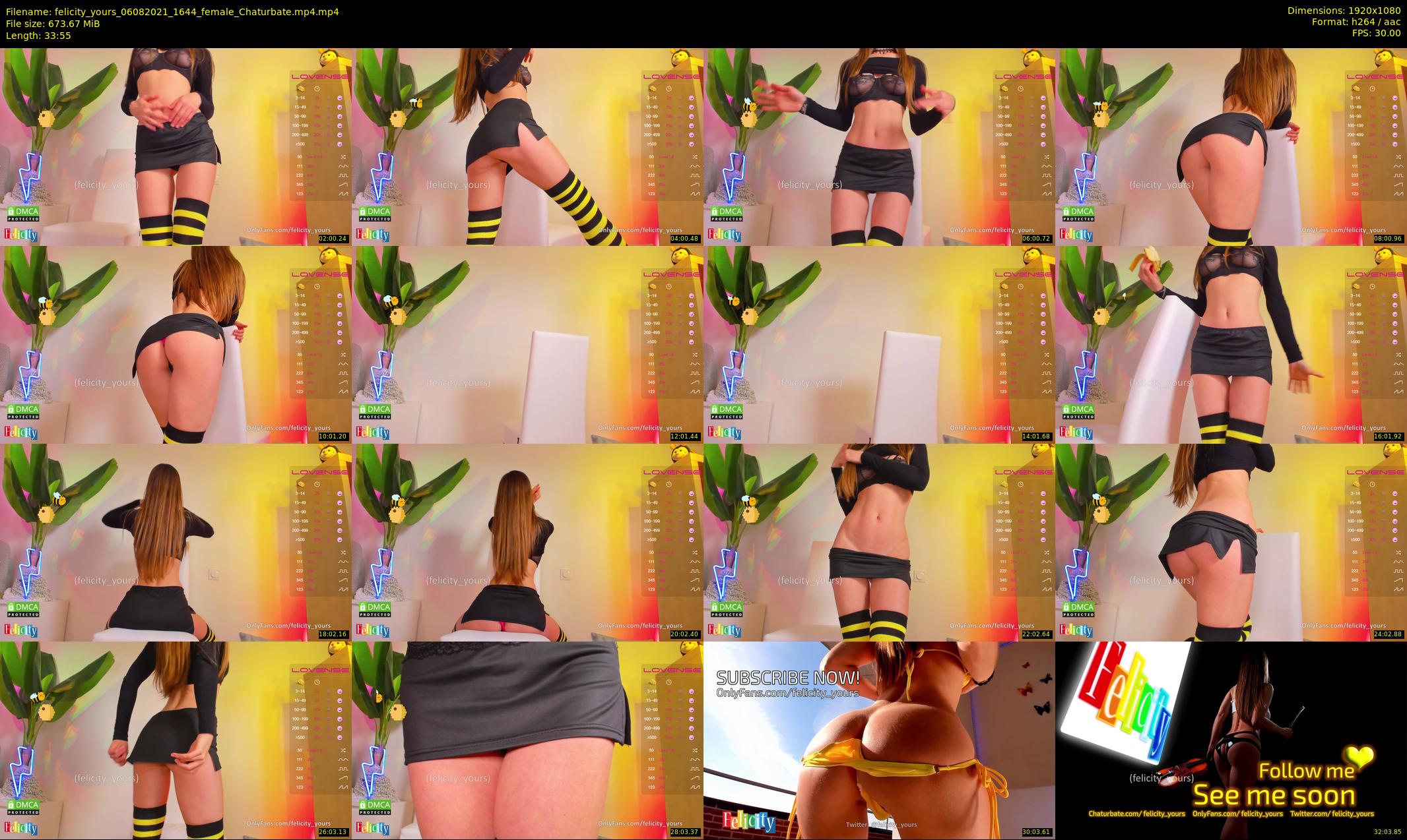 felicity_yours — 34 minute Chaturbate female cam show recording, 1080p, Aug 6, 2021
