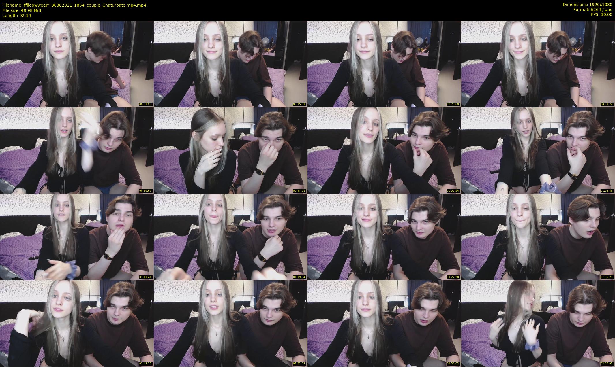 fflloowweerr — 3 minute Chaturbate couple cam show recording, 1080p, Aug 6, 2021