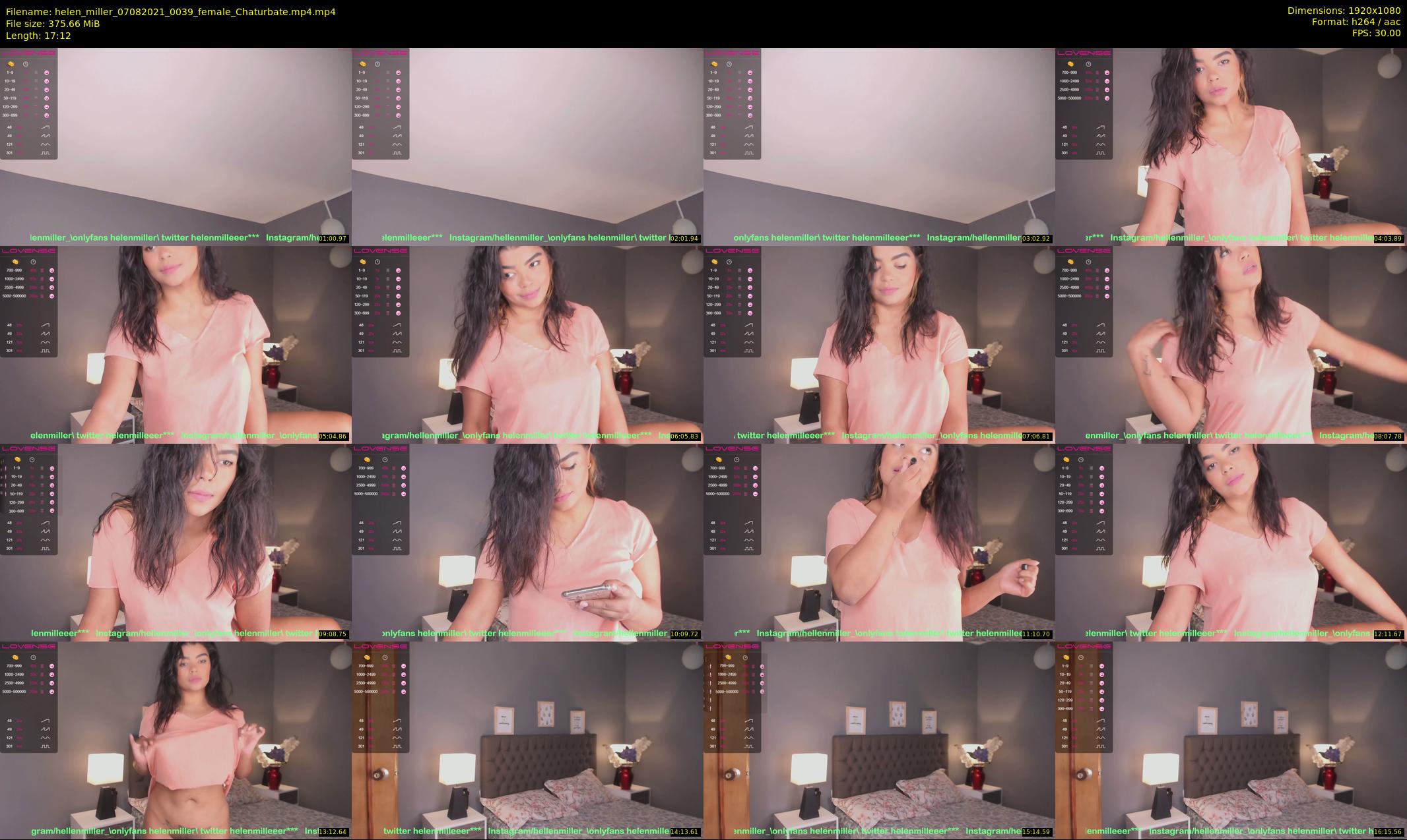 helen_miller — 18 minute Chaturbate female cam show recording, 1080p, Aug 7, 2021
