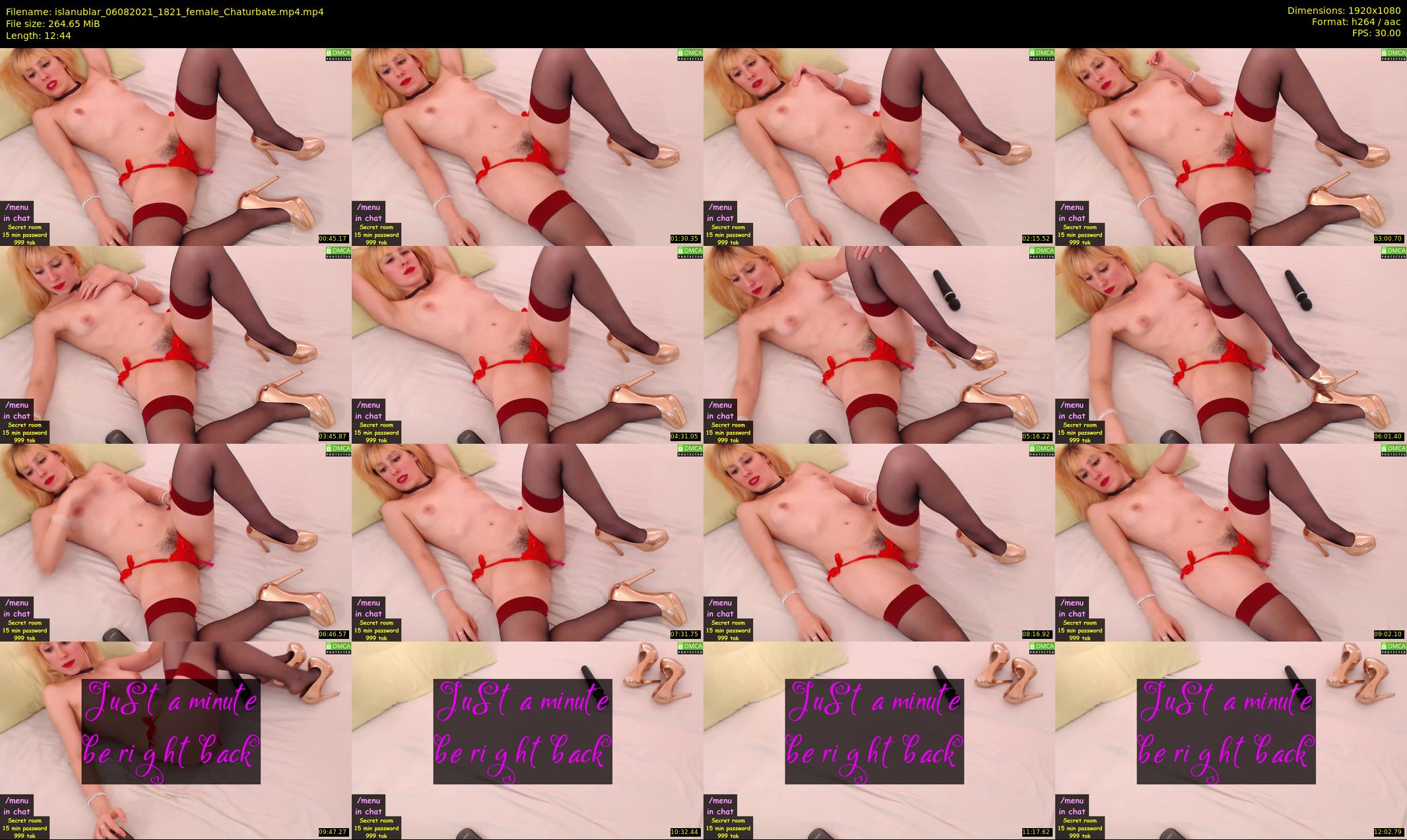 islanublar — 13 minute Chaturbate female cam show recording, 1080p, Aug 6, 2021