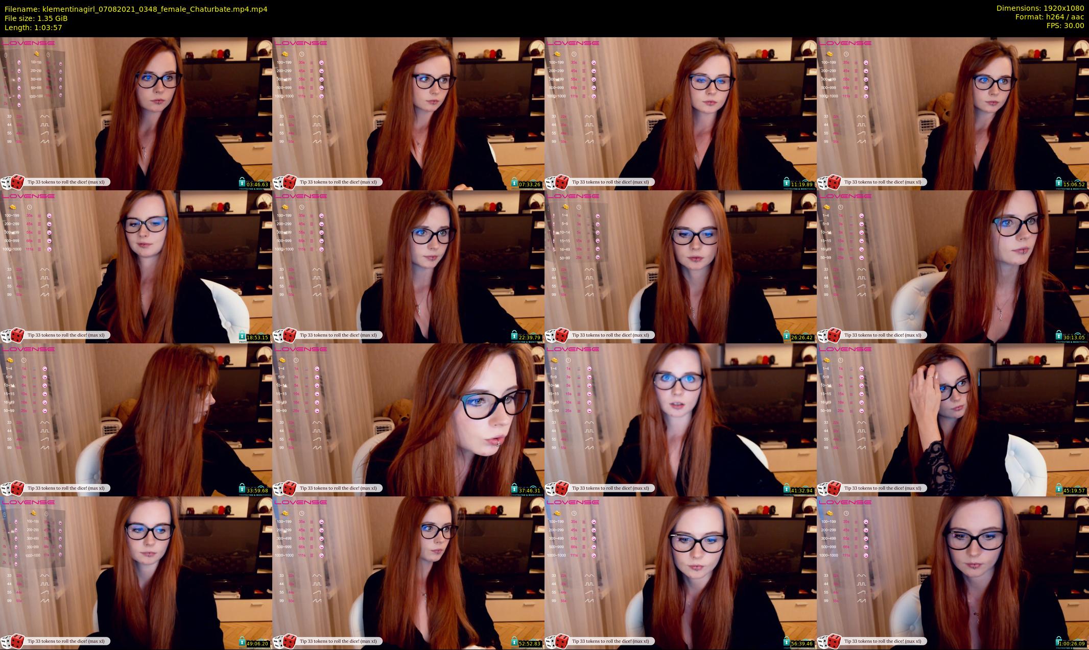klementinagirl — 64 minute Chaturbate female cam show recording, 1080p, Aug 7, 2021