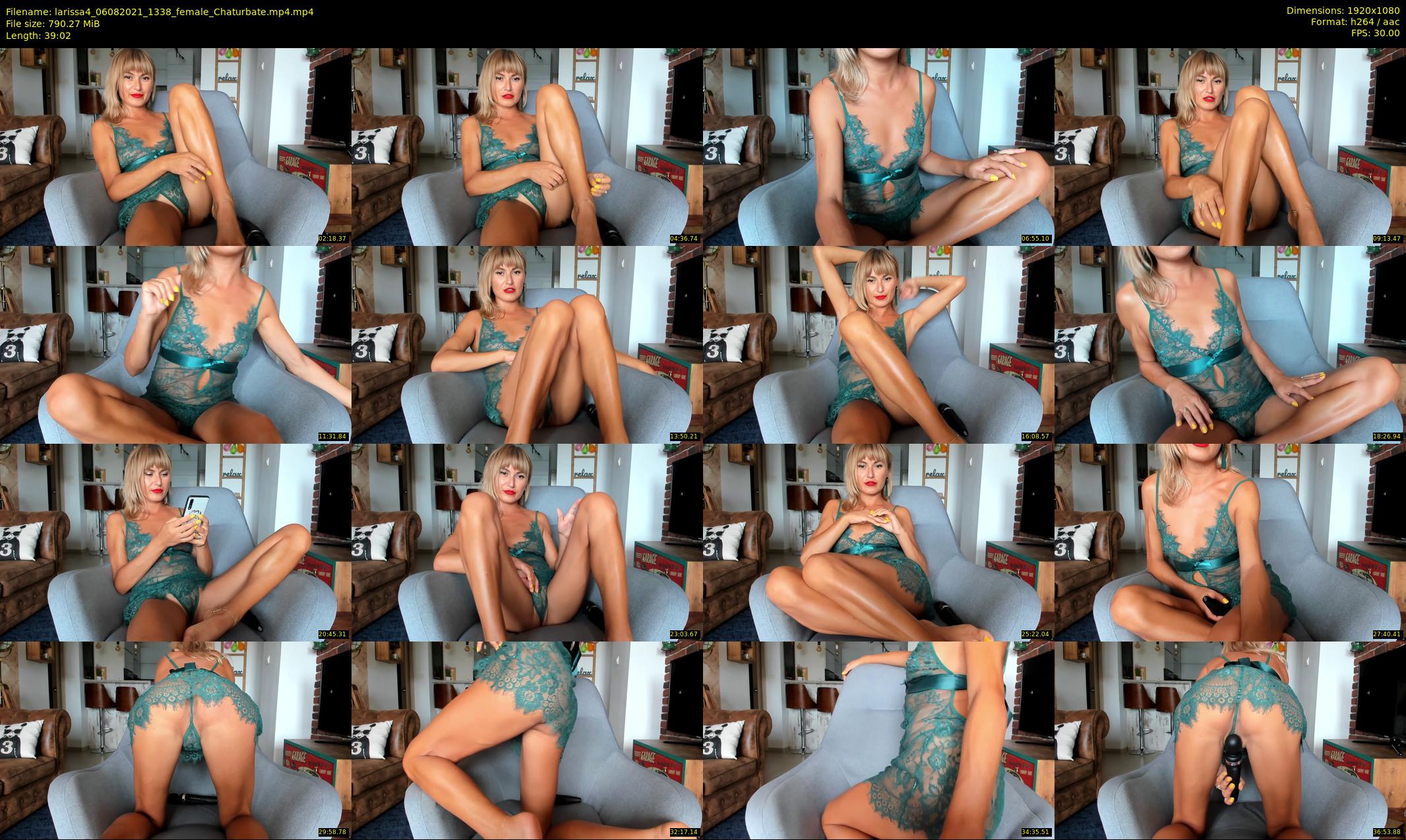 larissa4 — 40 minute Chaturbate female cam show recording, 1080p, Aug 6, 2021