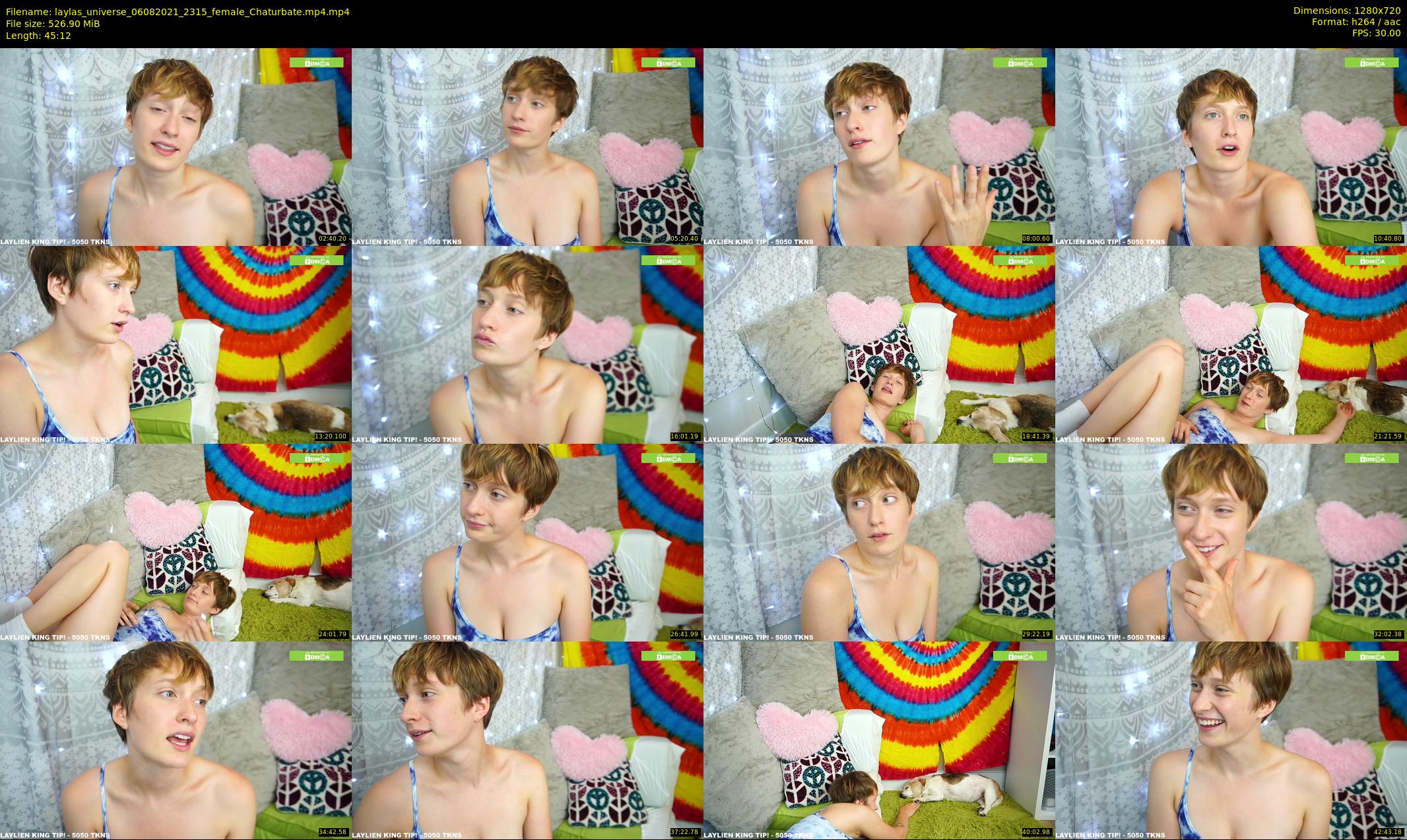 laylas_universe — 46 minute Chaturbate female cam show recording, 720p, Aug 6, 2021