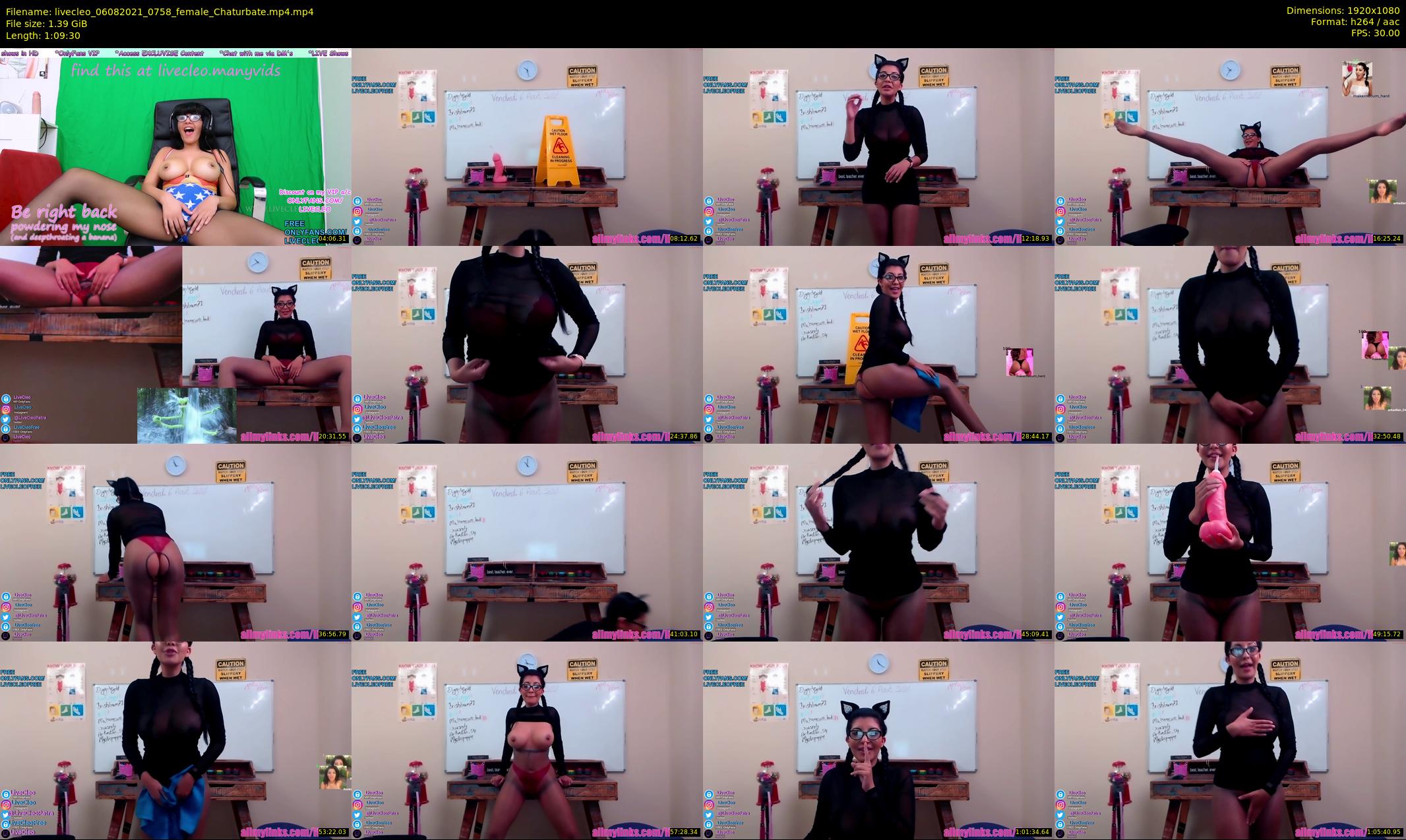 livecleo — 70 minute Chaturbate female cam show recording, 1080p, Aug 6, 2021