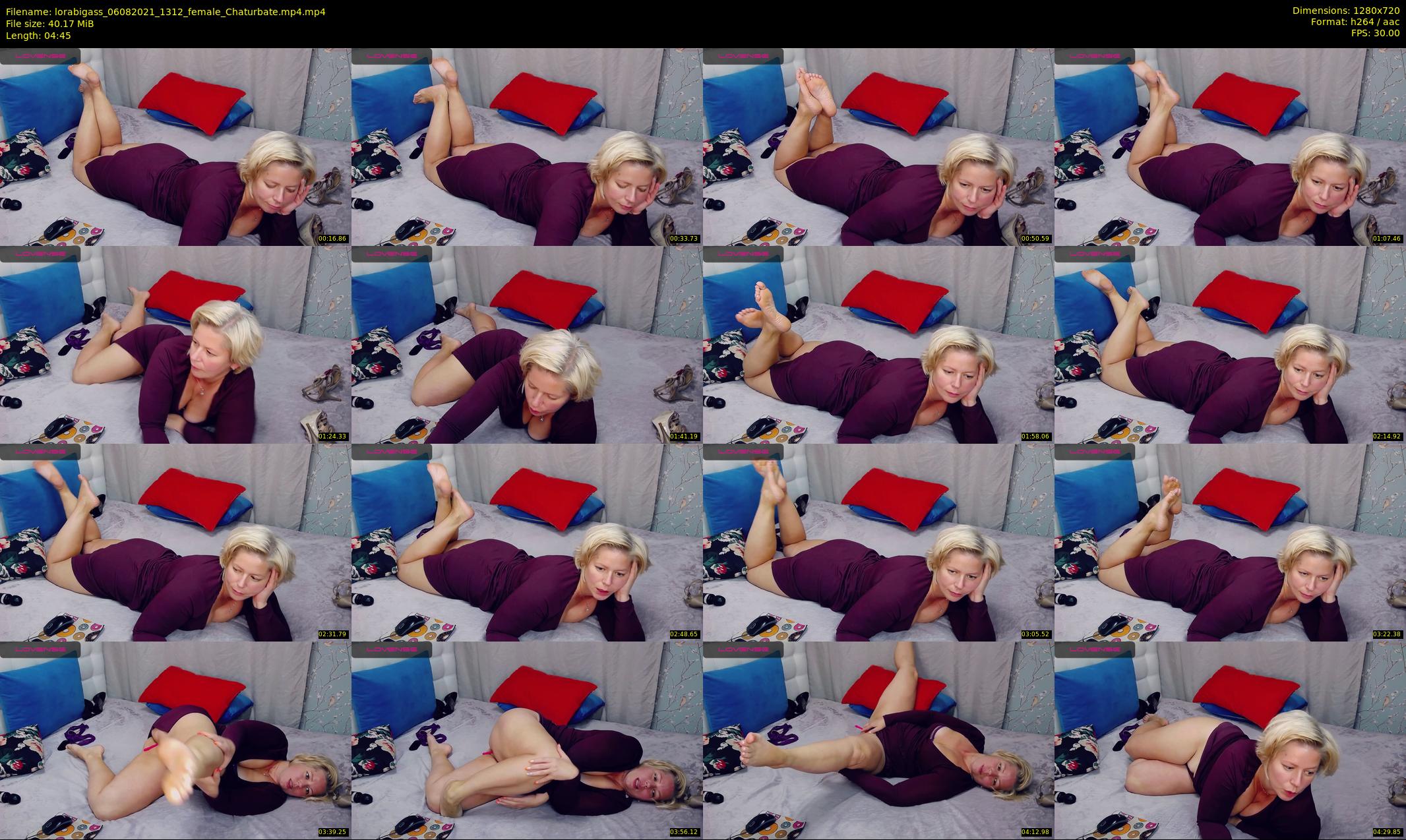 lorabigass — 5 minute Chaturbate female cam show recording, 720p, Aug 6, 2021