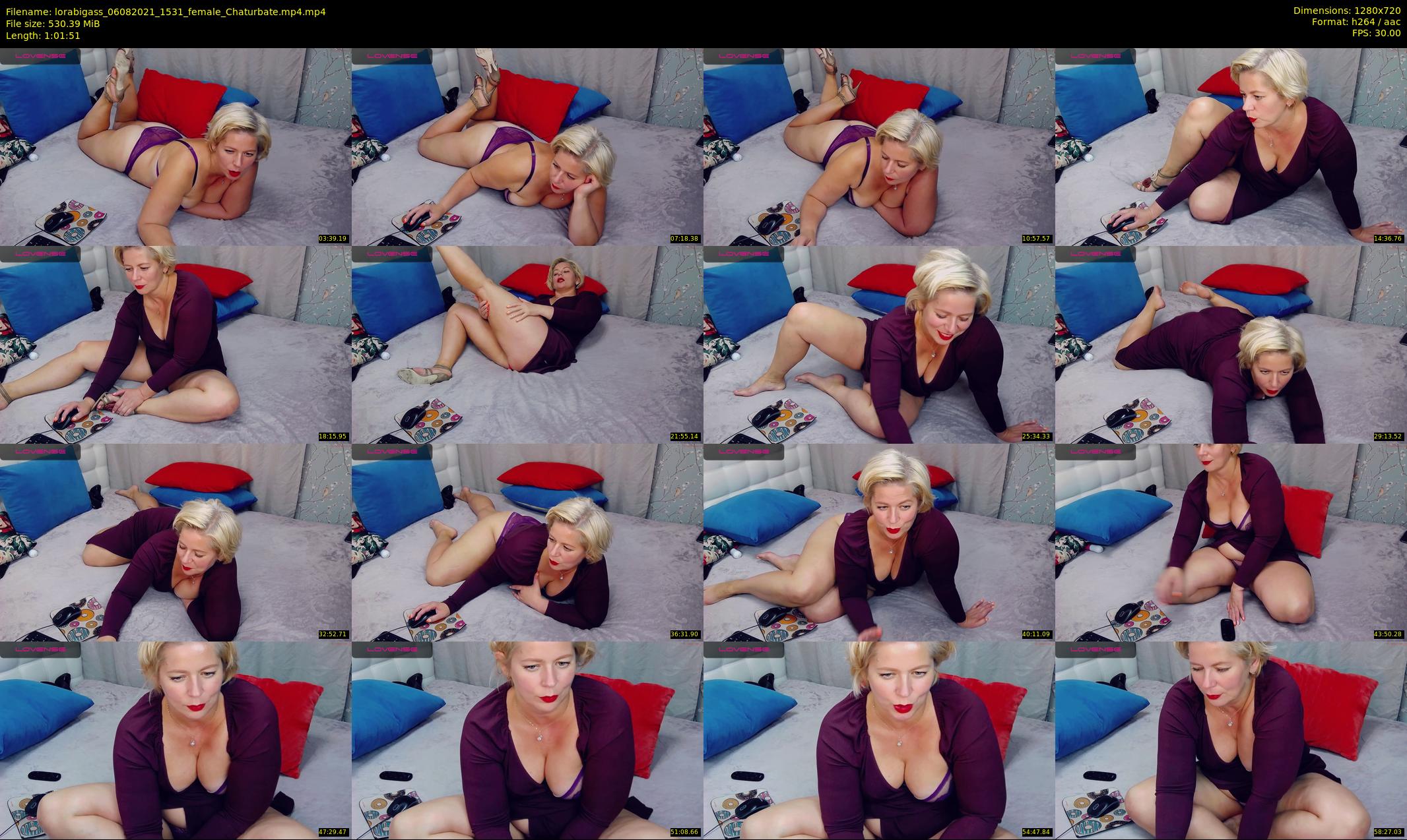 lorabigass — 62 minute Chaturbate female cam show recording, 720p, Aug 6, 2021
