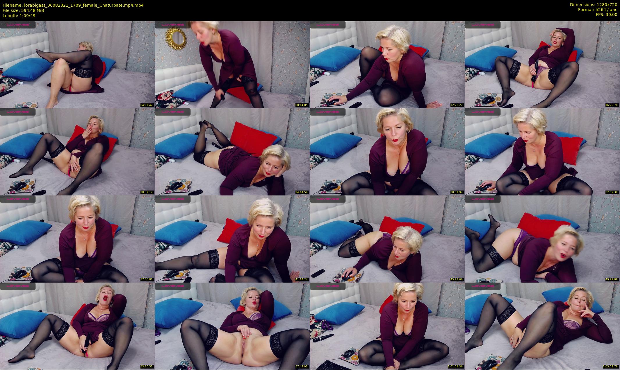 lorabigass — 70 minute Chaturbate female cam show recording, 720p, Aug 6, 2021