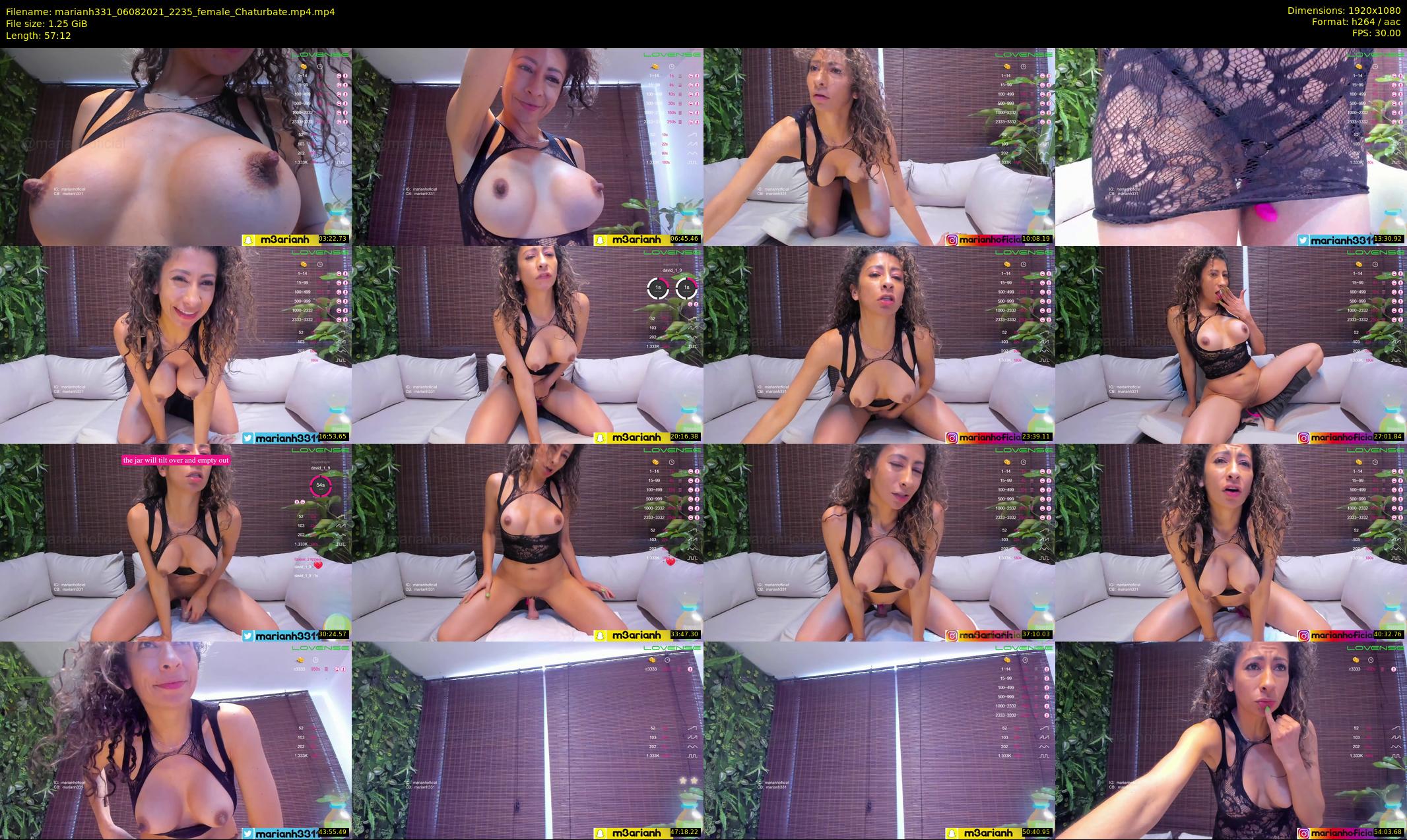 marianh331 — 58 minute Chaturbate female cam show recording, 1080p, Aug 6, 2021