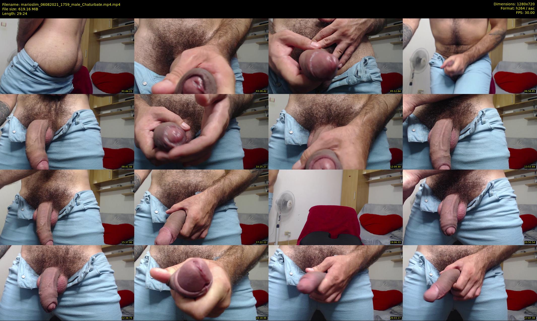 marioslim — 30 minute Chaturbate male cam show recording, 720p, Aug 6, 2021