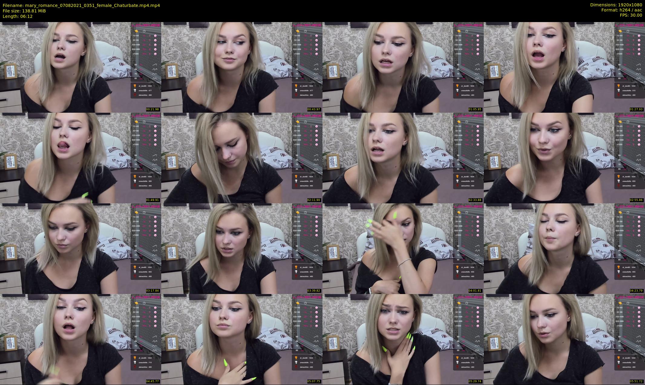 mary_romance — 7 minute Chaturbate female cam show recording, 1080p, Aug 7, 2021