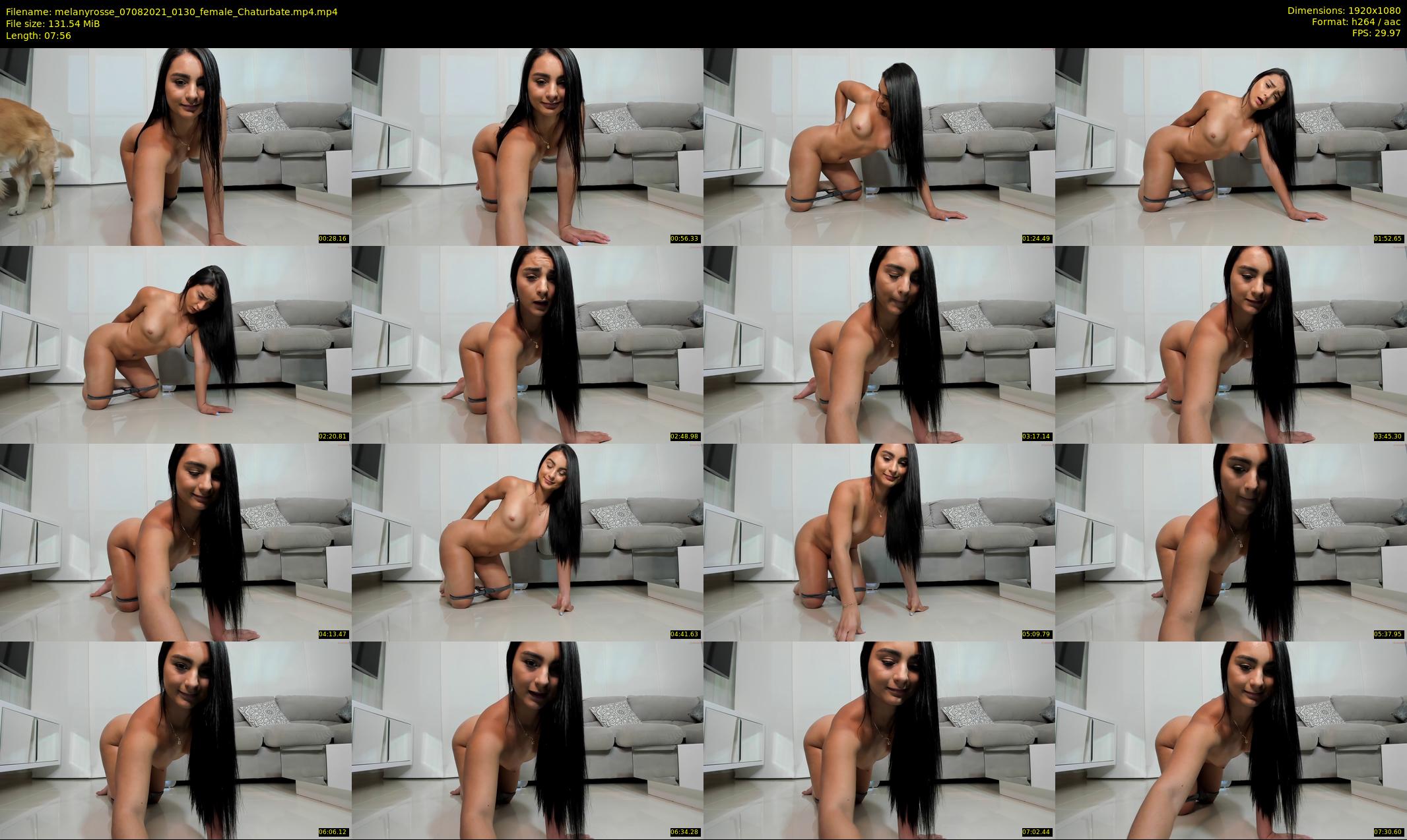 melanyrosse — 8 minute Chaturbate female cam show recording, 1080p, Aug 7, 2021