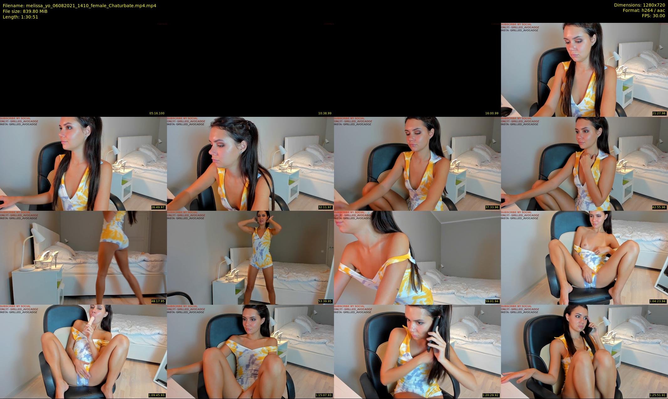 melissa_yo — 91 minute Chaturbate female cam show recording, 720p, Aug 6, 2021
