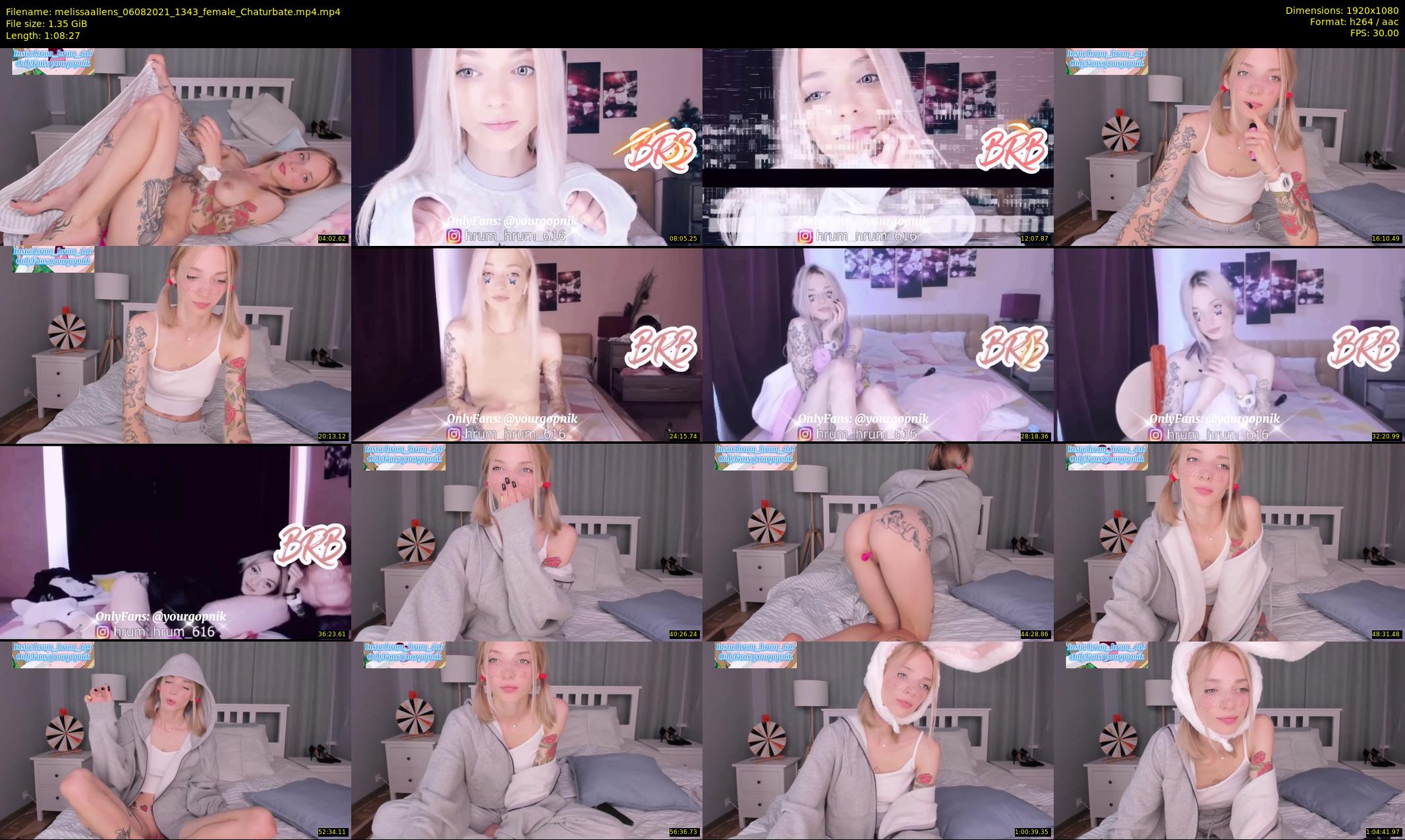 melissaallens — 69 minute Chaturbate female cam show recording, 1080p, Aug 6, 2021