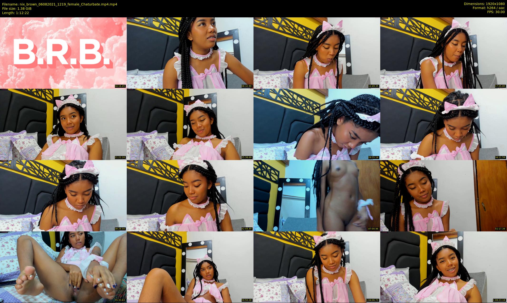 nix_brown — 73 minute Chaturbate female cam show recording, 1080p, Aug 6, 2021
