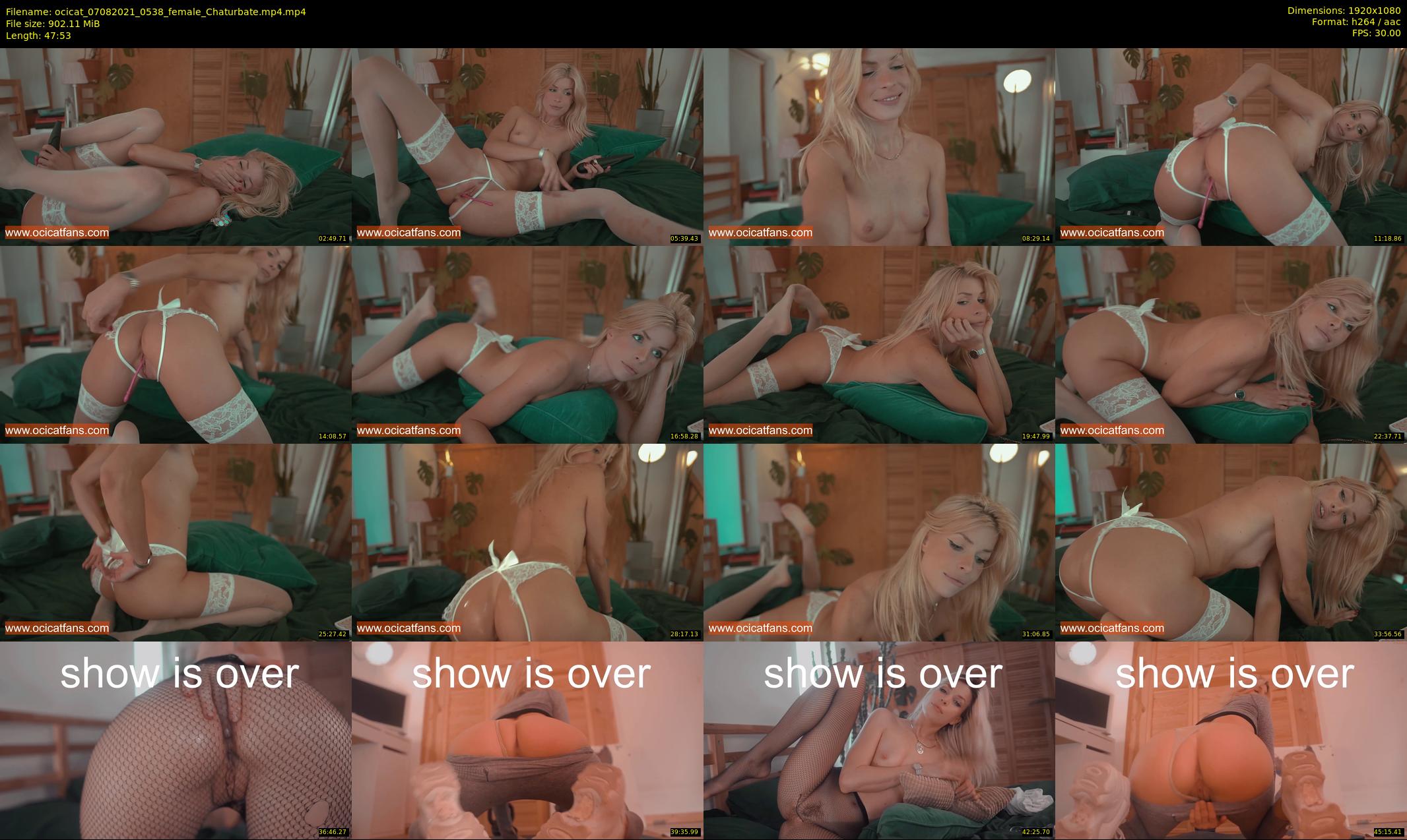 ocicat — 48 minute Chaturbate female cam show recording, 1080p, Aug 7, 2021