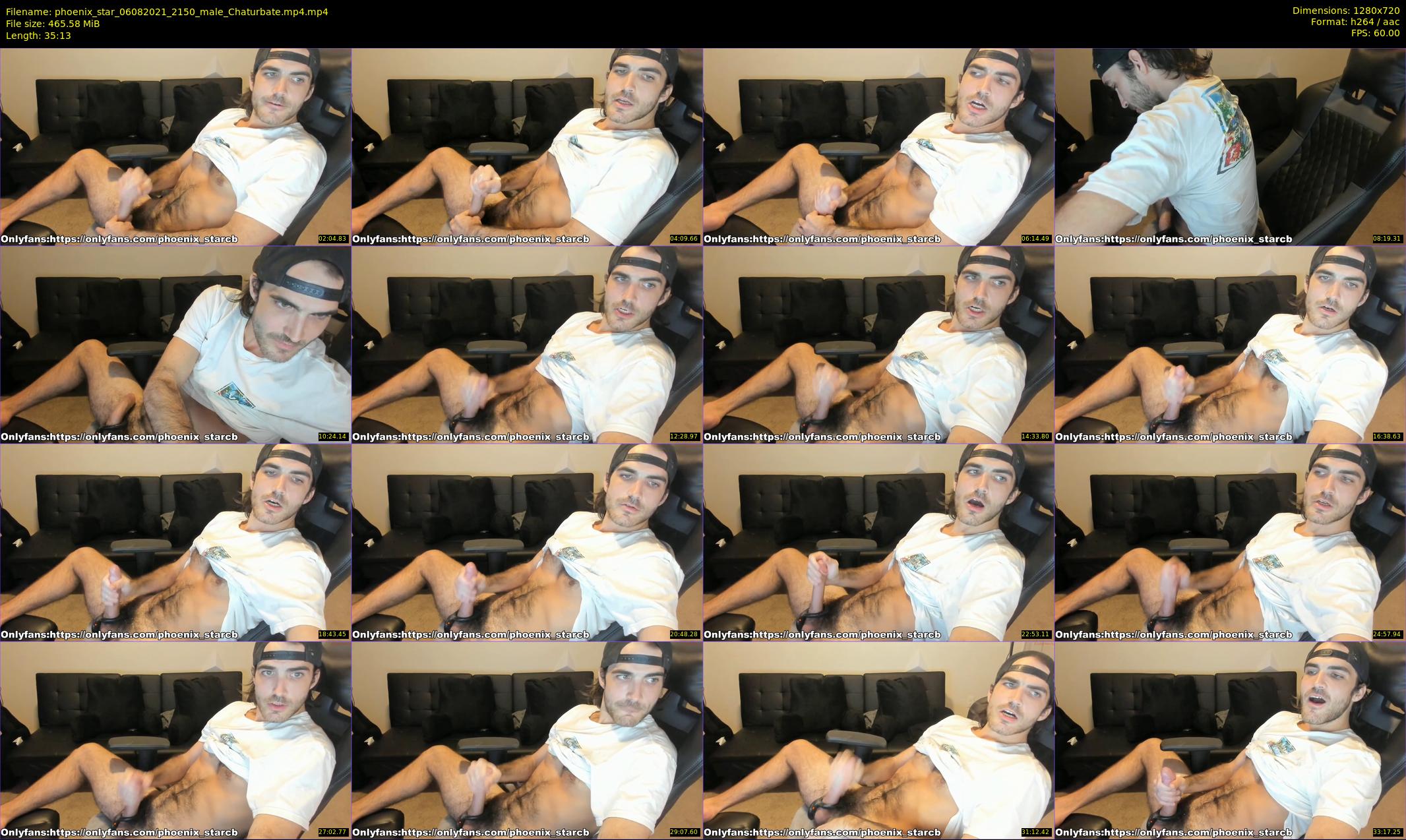 phoenix_star — 36 minute Chaturbate male cam show recording, 720p, Aug 6, 2021