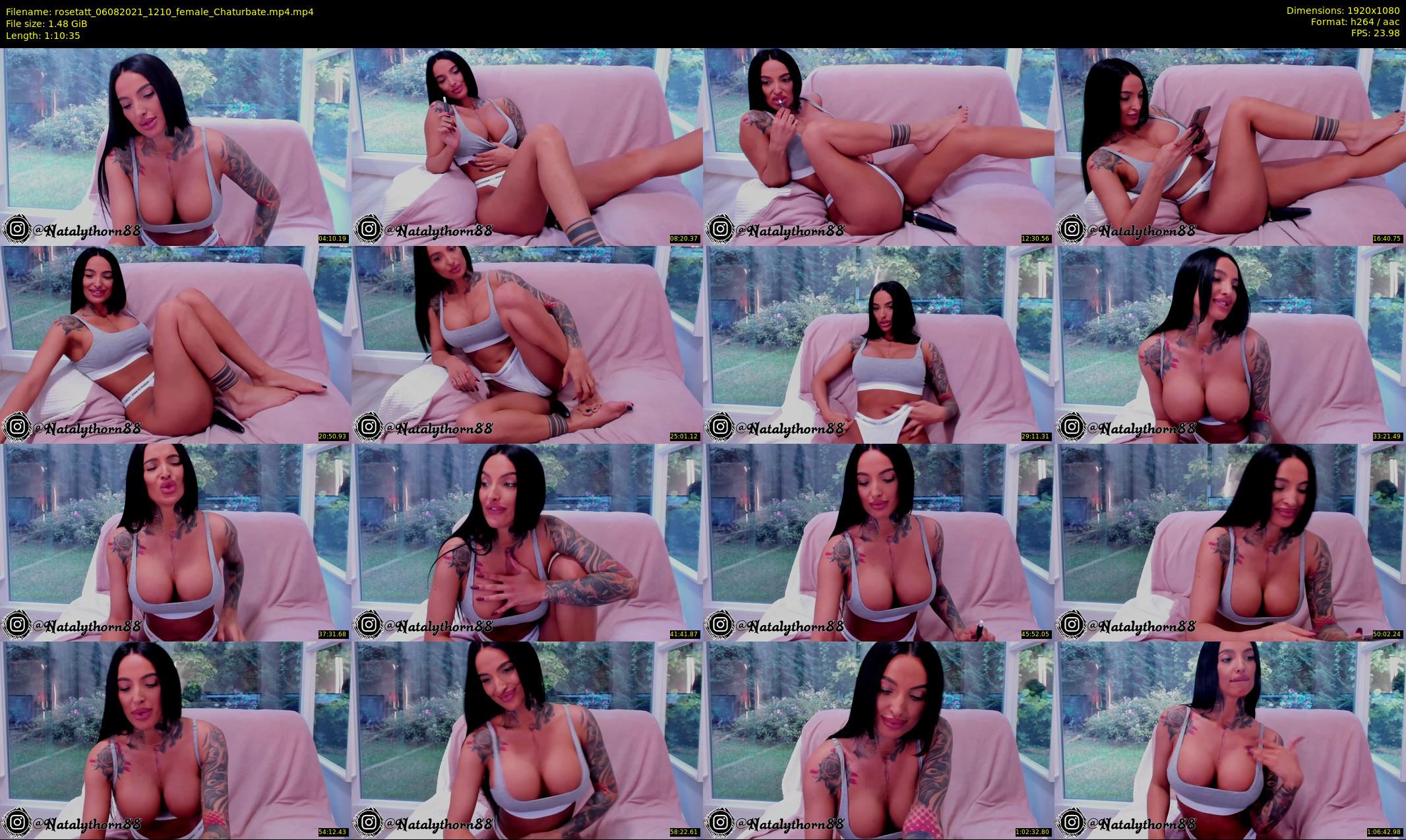 rosetatt — 71 minute Chaturbate female cam show recording, 1080p, Aug 6, 2021