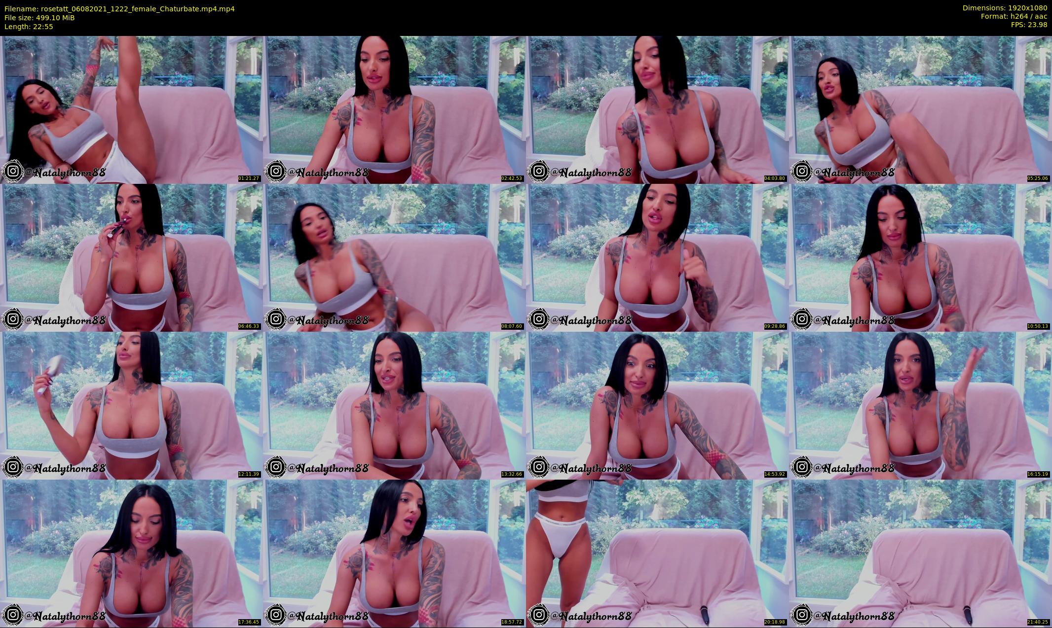 rosetatt — 23 minute Chaturbate female cam show recording, 1080p, Aug 6, 2021