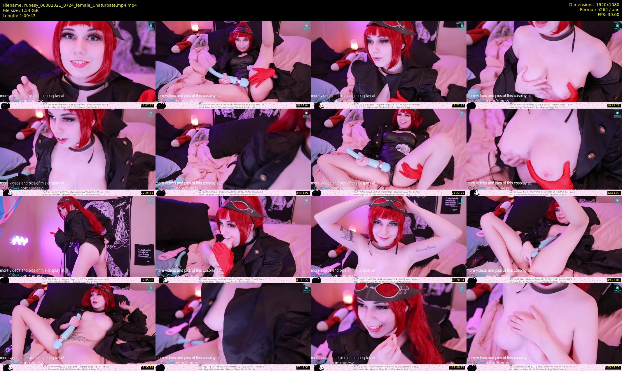 runesy — 70 minute Chaturbate female cam show recording, 1080p, Aug 6, 2021