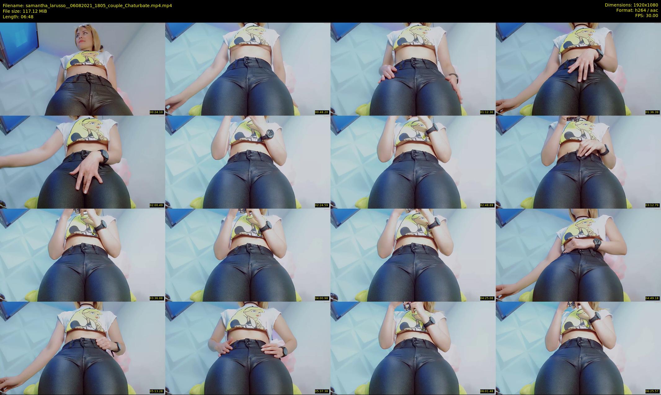 samantha_larusso_ — 7 minute Chaturbate couple cam show recording, 1080p, Aug 6, 2021