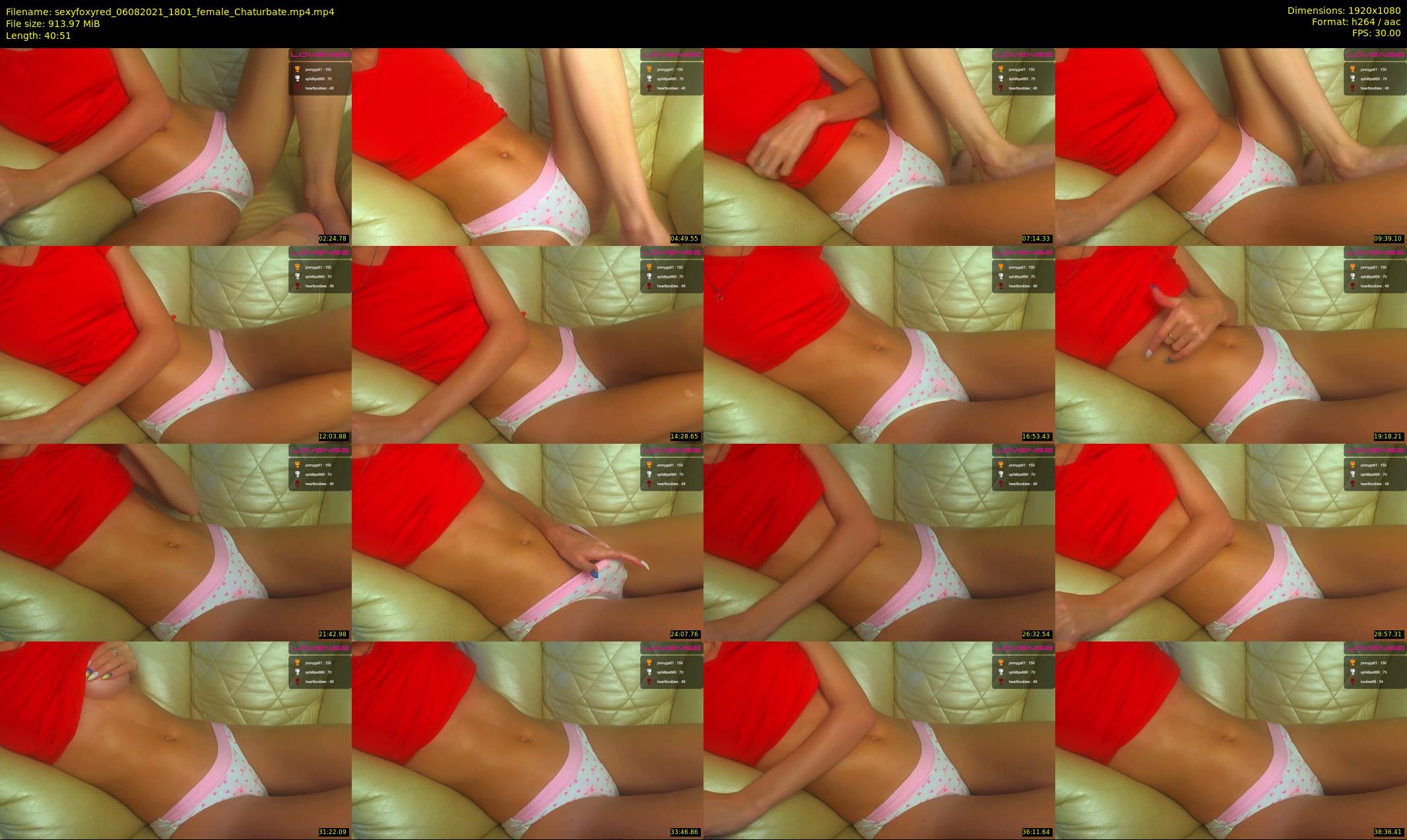 sexyfoxyred — 41 minute Chaturbate female cam show recording, 1080p, Aug 6, 2021