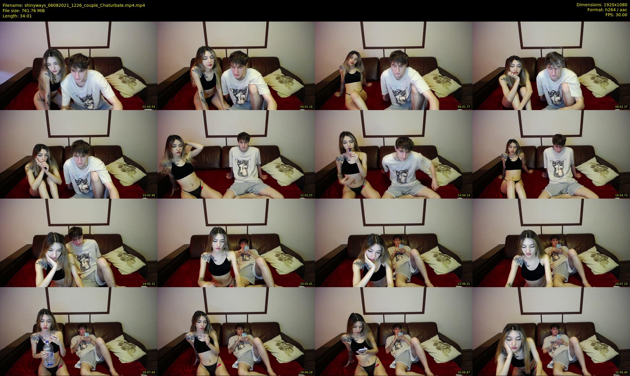 shinyways — 35 minute Chaturbate couple cam show recording, 1080p, Aug 6, 2021