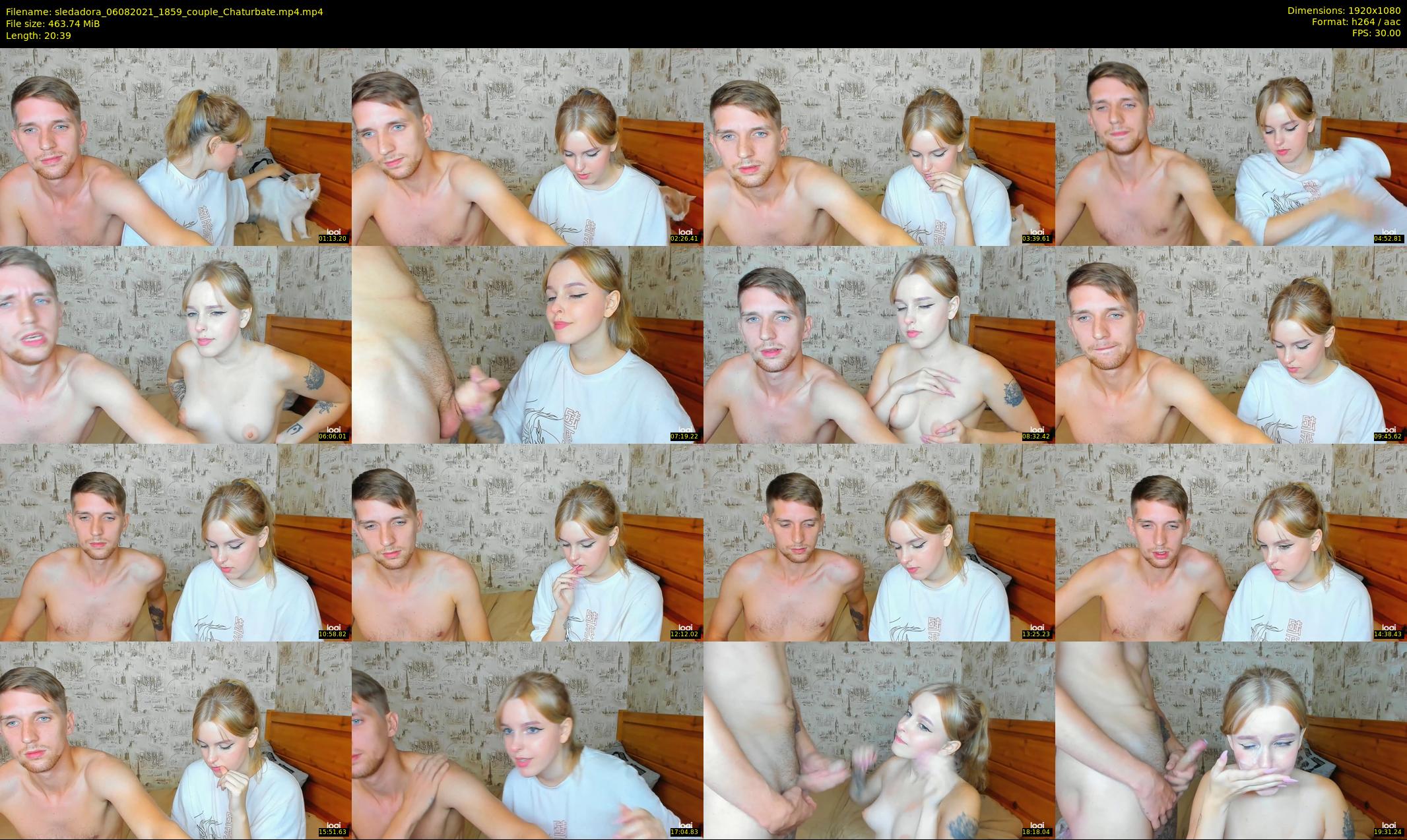 sledadora — 21 minute Chaturbate couple cam show recording, 1080p, Aug 6, 2021