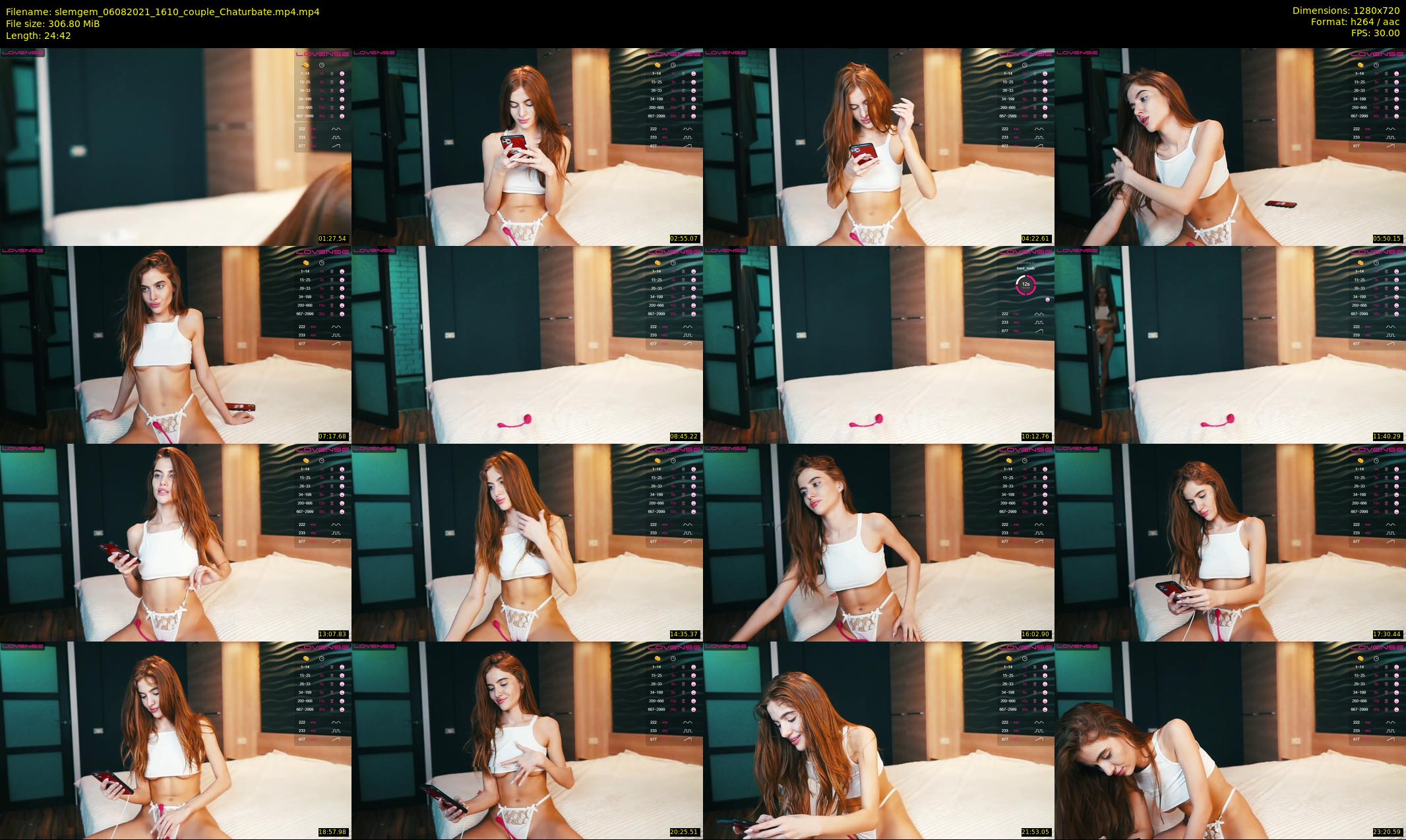 slemgem — 25 minute Chaturbate couple cam show recording, 720p, Aug 6, 2021
