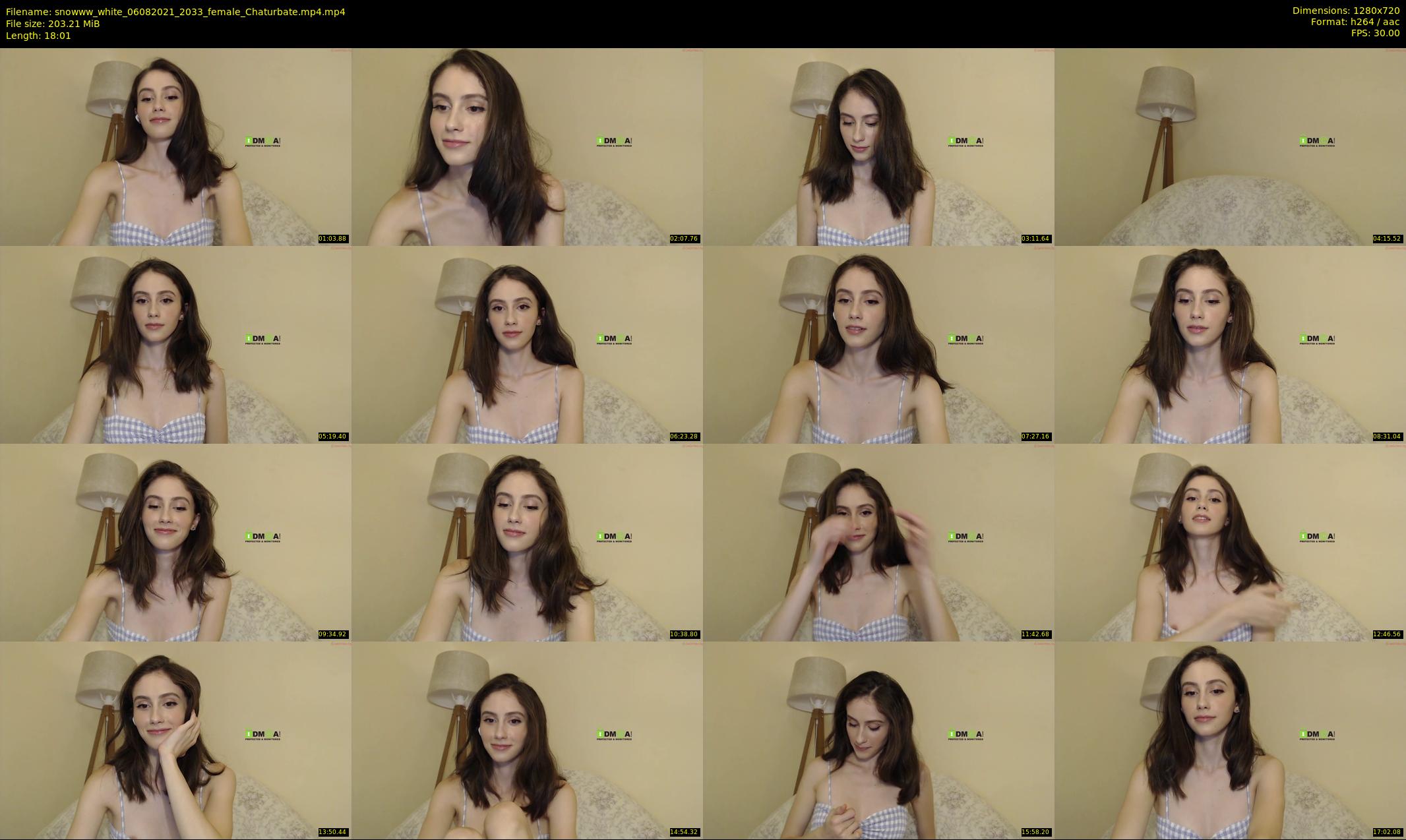 snowww_white — 19 minute Chaturbate female cam show recording, 720p, Aug 6, 2021