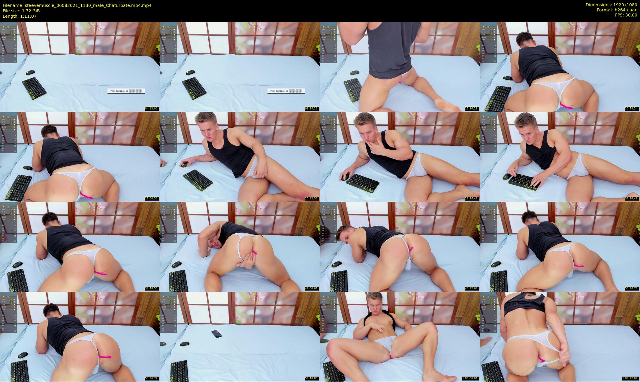 steevemuscle — 72 minute Chaturbate male cam show recording, 1080p, Aug 6, 2021