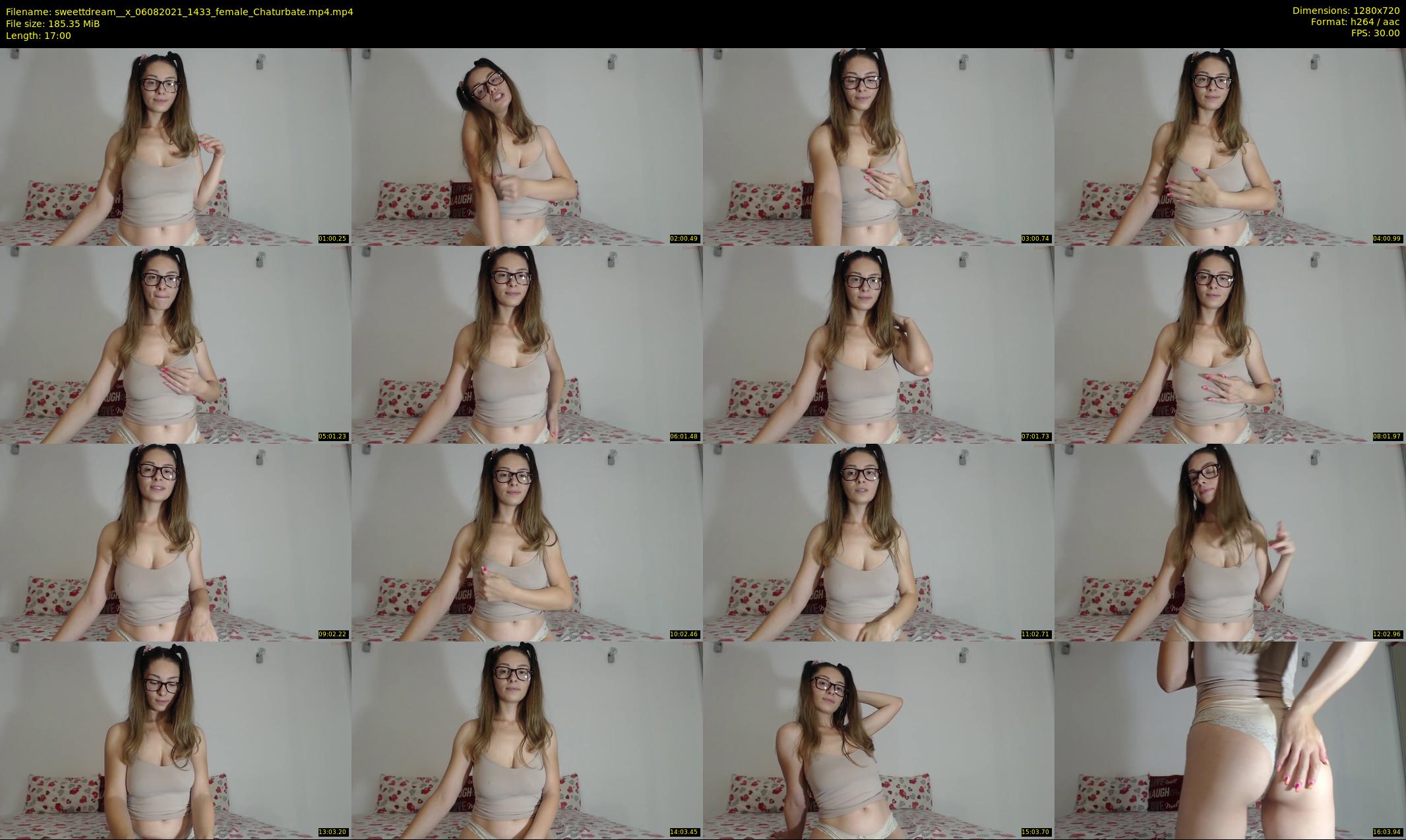 sweettdream__x — 17 minute Chaturbate female cam show recording, 720p, Aug 6, 2021