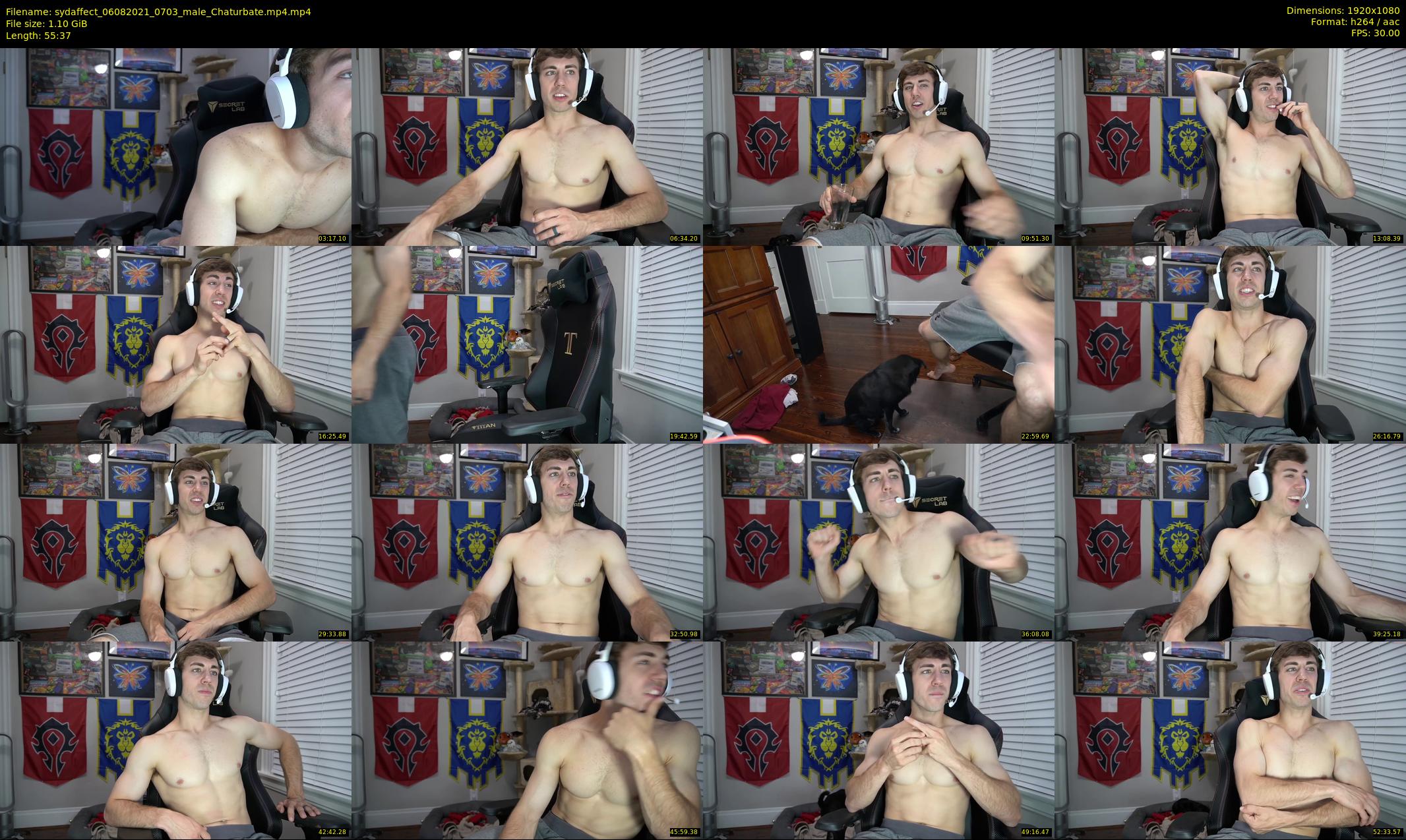 sydaffect — 56 minute Chaturbate male cam show recording, 1080p, Aug 6, 2021
