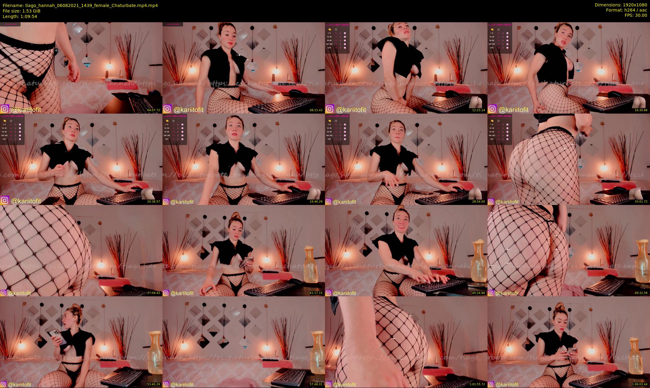 tiago_hannah — 70 minute Chaturbate couple cam show recording, 1080p, Aug 6, 2021