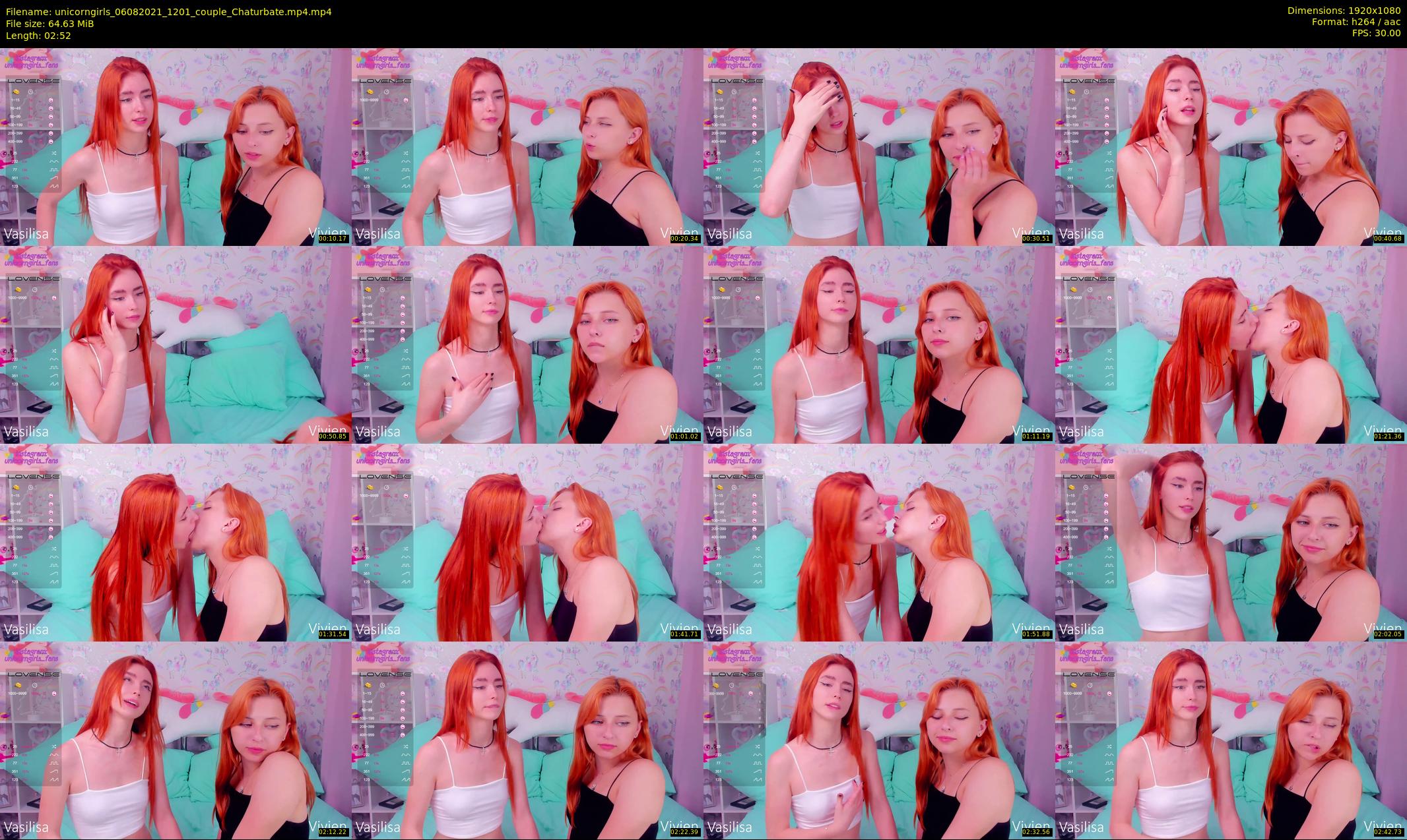 unicorngirls — 3 minute Chaturbate couple cam show recording, 1080p, Aug 6, 2021