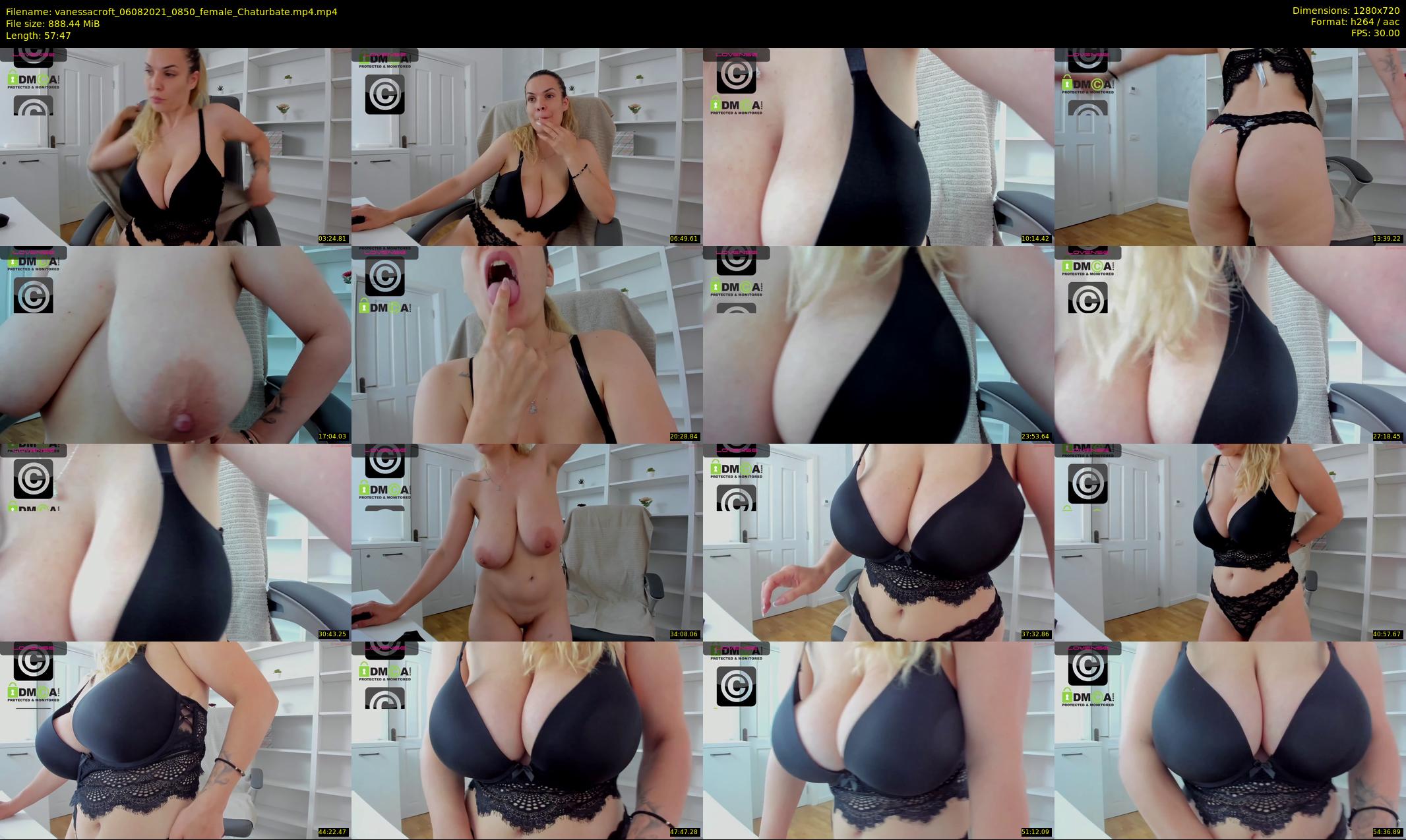 vanessacroft — 58 minute Chaturbate female cam show recording, 720p, Aug 6, 2021