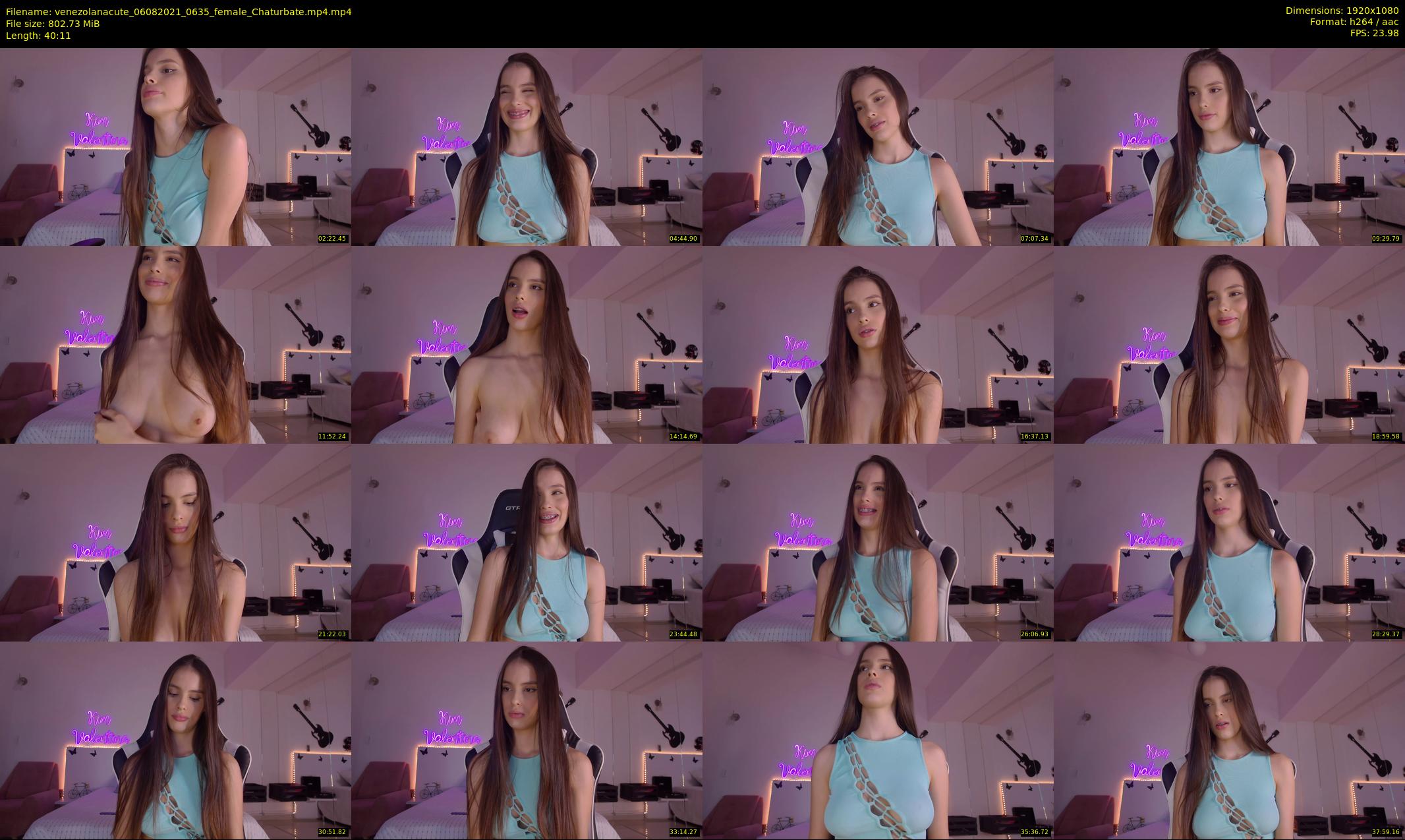 venezolanacute — 41 minute Chaturbate female cam show recording, 1080p, Aug 6, 2021