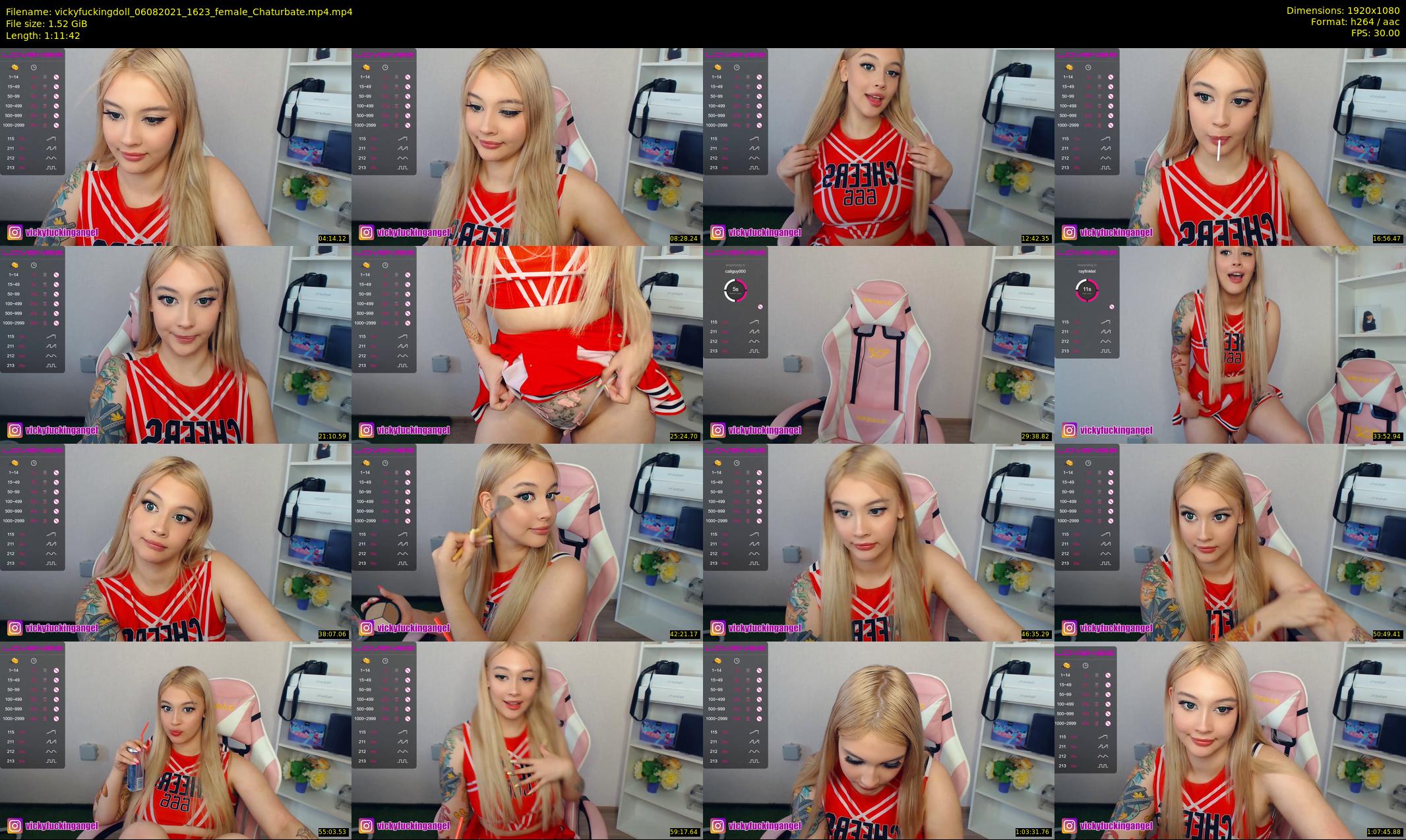 vickyfuckingdoll — 72 minute Chaturbate female cam show recording, 1080p, Aug 6, 2021