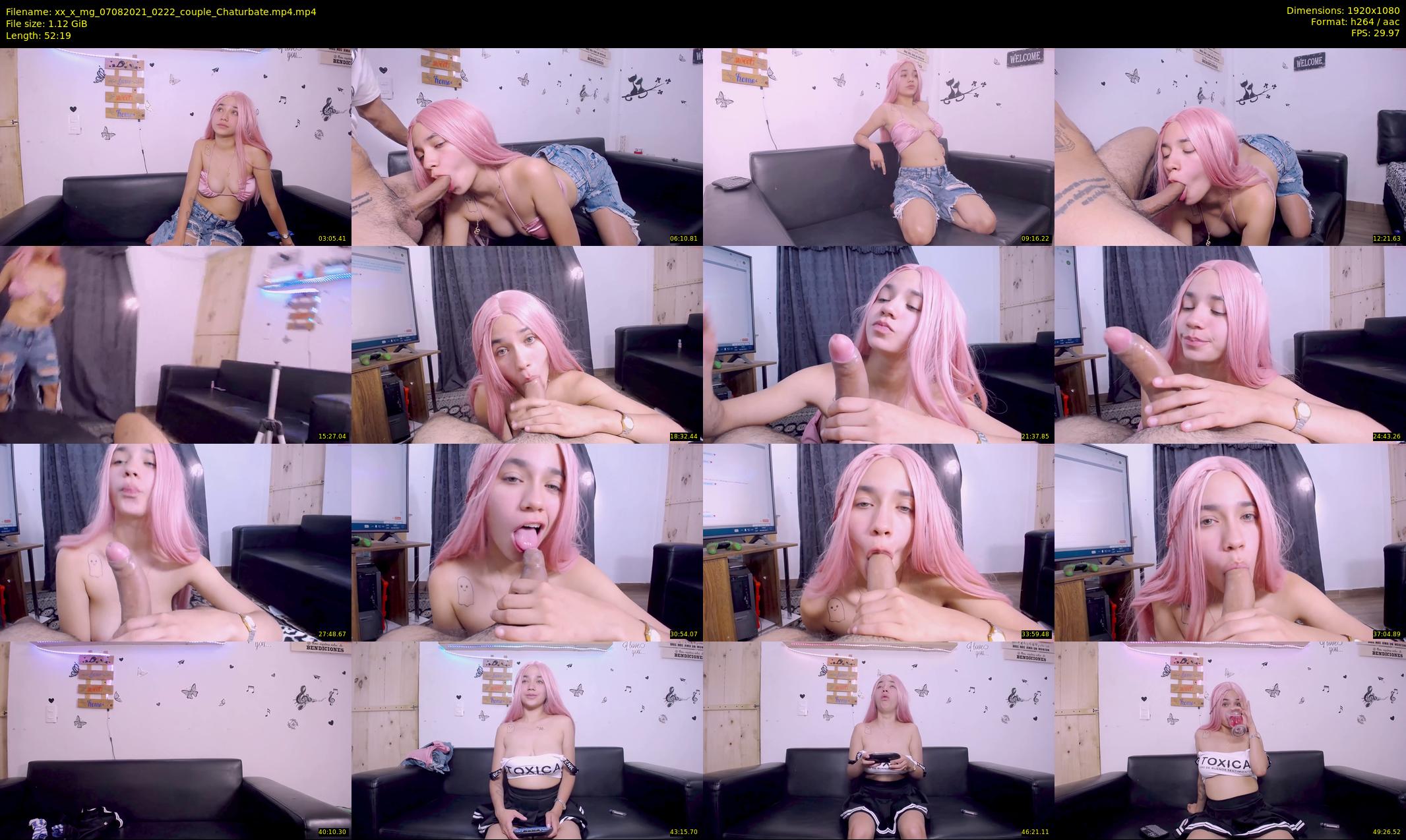xx_x_mg — 53 minute Chaturbate couple cam show recording, 1080p, Aug 7, 2021