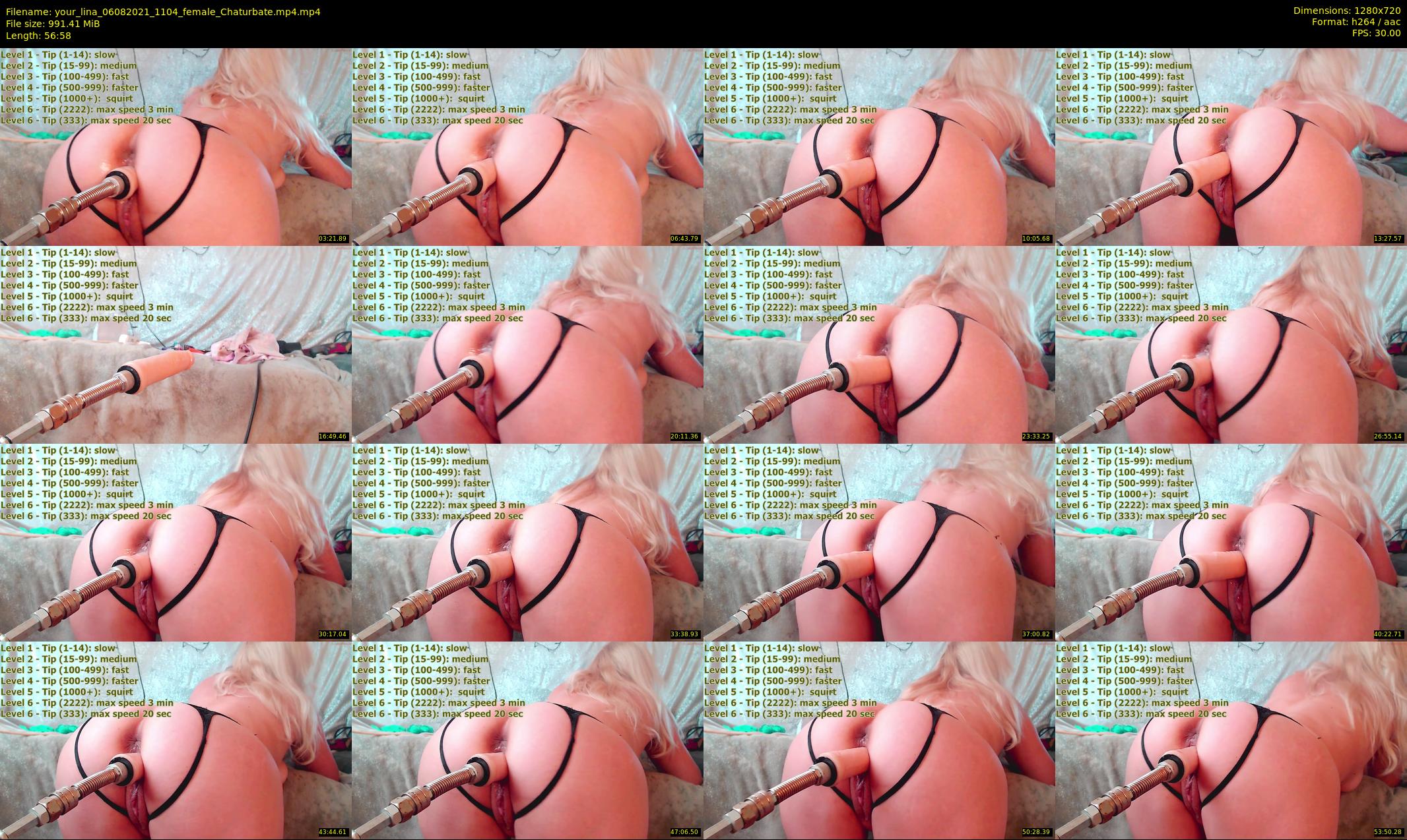 your_lina — 57 minute Chaturbate female cam show recording, 720p, Aug 6, 2021
