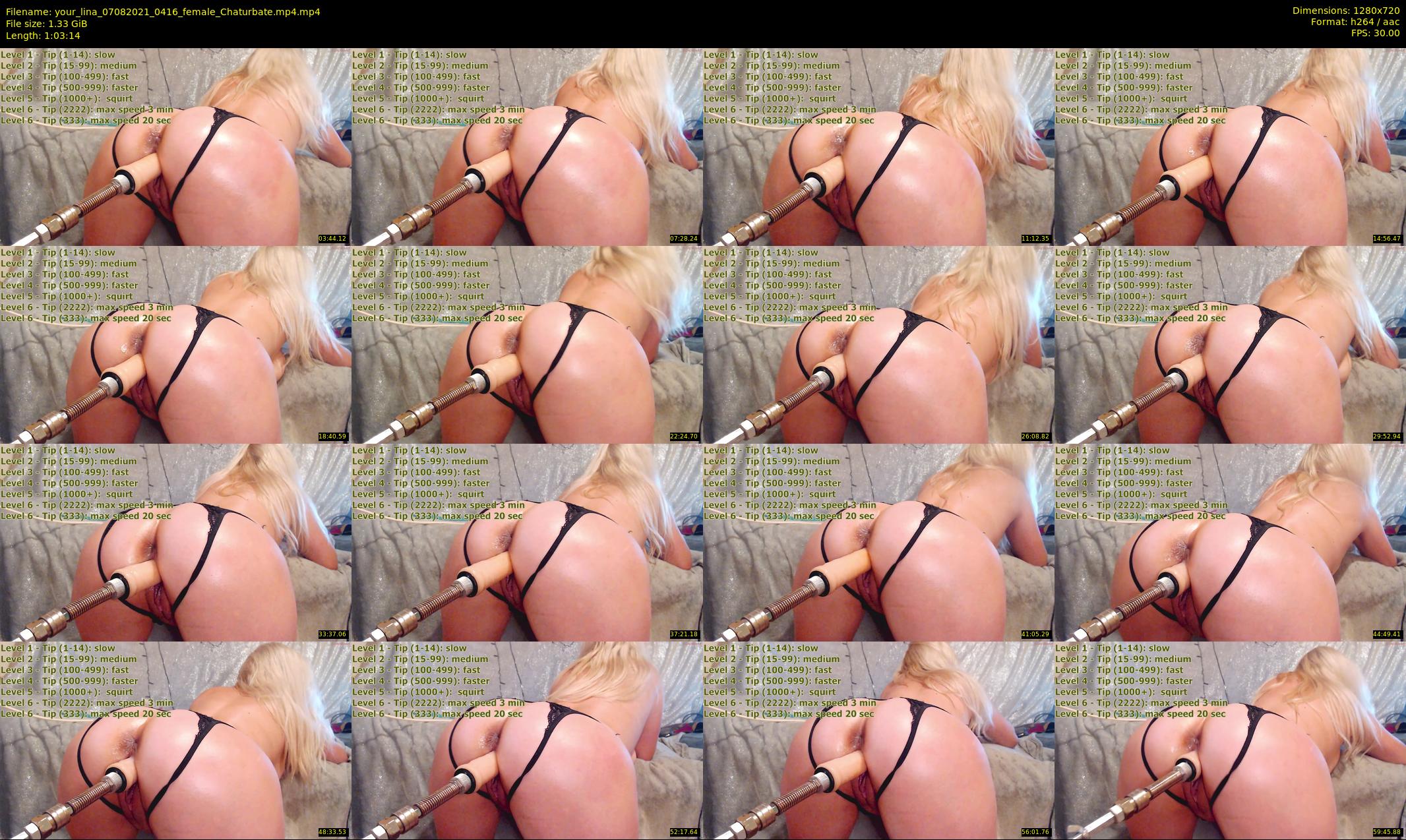 your_lina — 64 minute Chaturbate female cam show recording, 720p, Aug 7, 2021