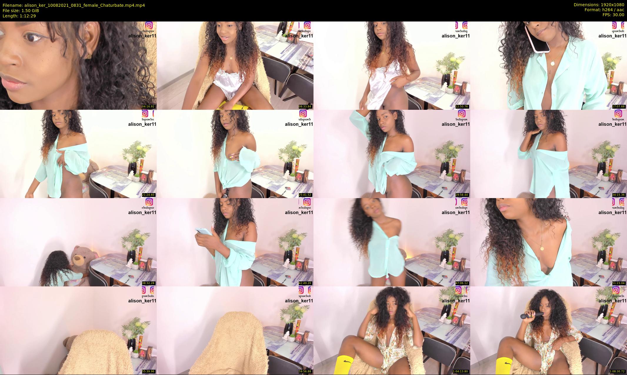 alison_ker — 73 minute Chaturbate female cam show recording, 1080p, Aug 10, 2021