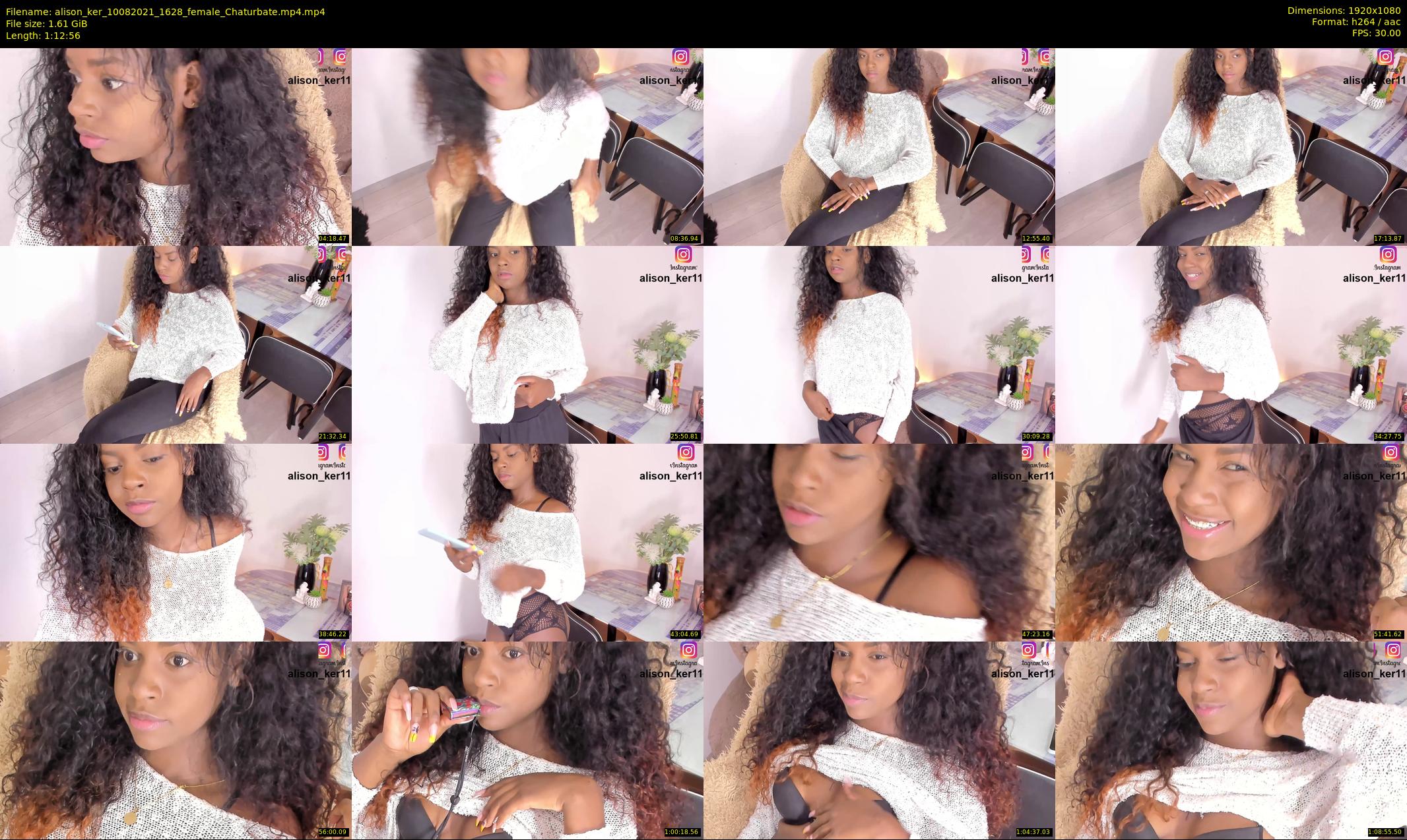 alison_ker — 73 minute Chaturbate female cam show recording, 1080p, Aug 10, 2021