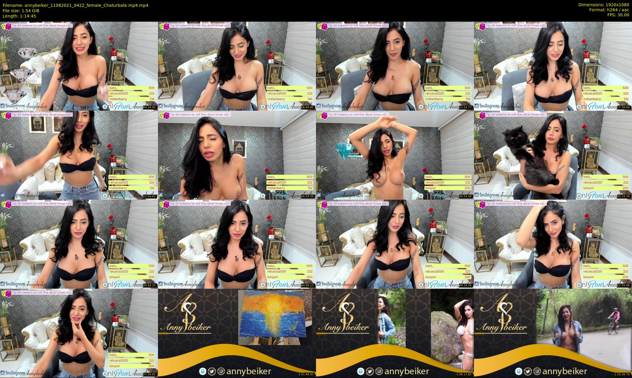 annybeiker — 75 minute Chaturbate female cam show recording, 1080p, Aug 11, 2021