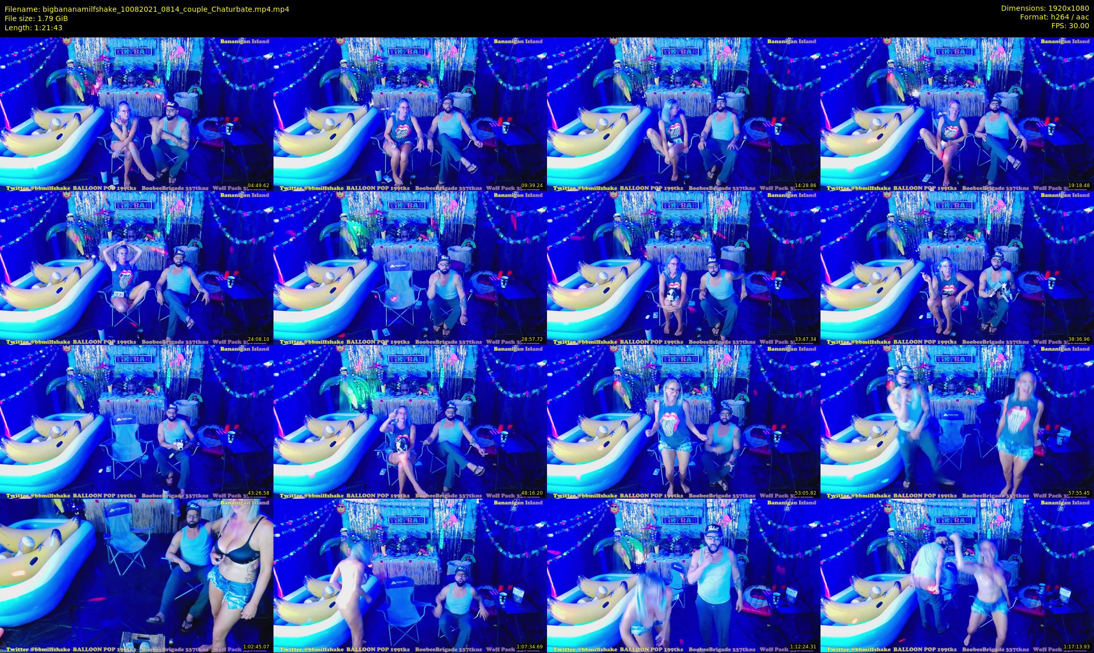 bigbananamilfshake — 82 minute Chaturbate couple cam show recording, 1080p, Aug 10, 2021